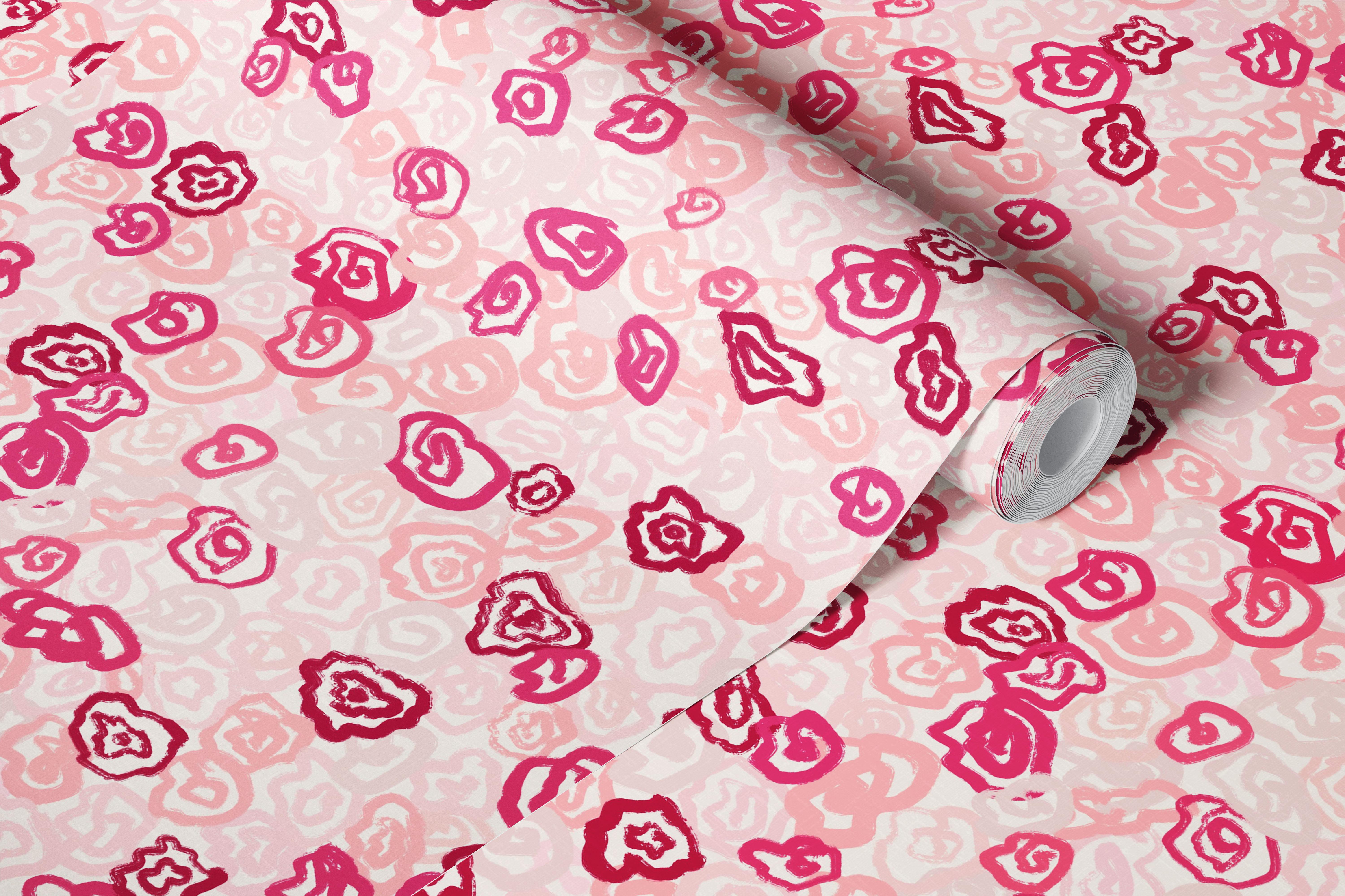 Papier peint Rose Garden Whimsy dans une pièce