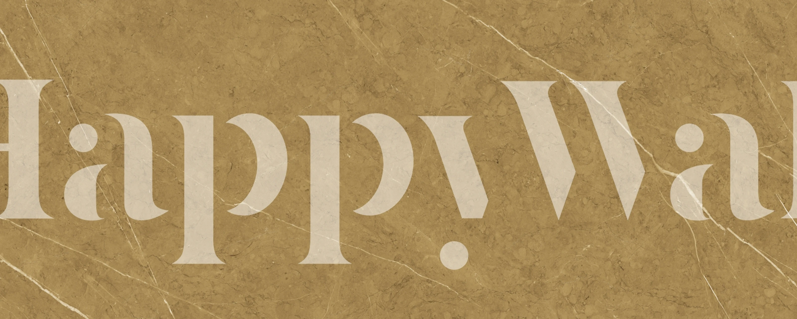 Gold Italian stone texture wallpaper in a room