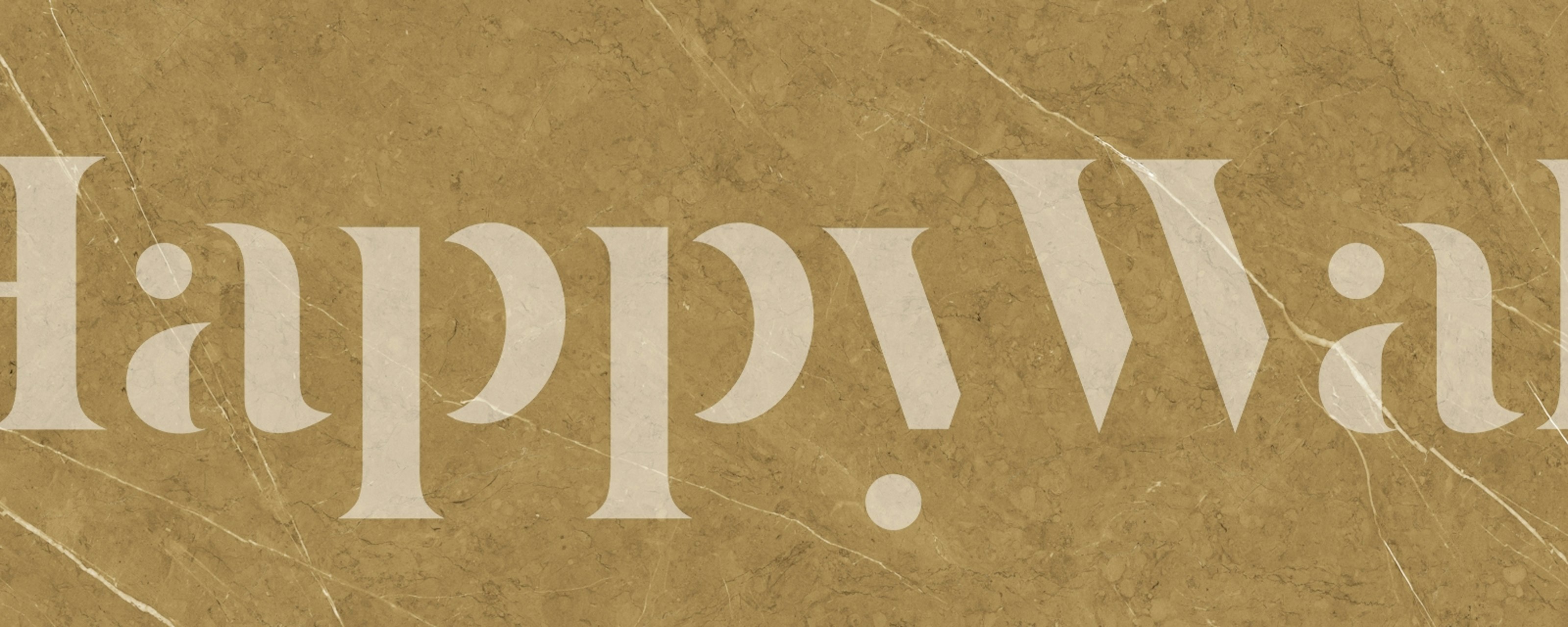 Gold Italian stone texture wallpaper in a room