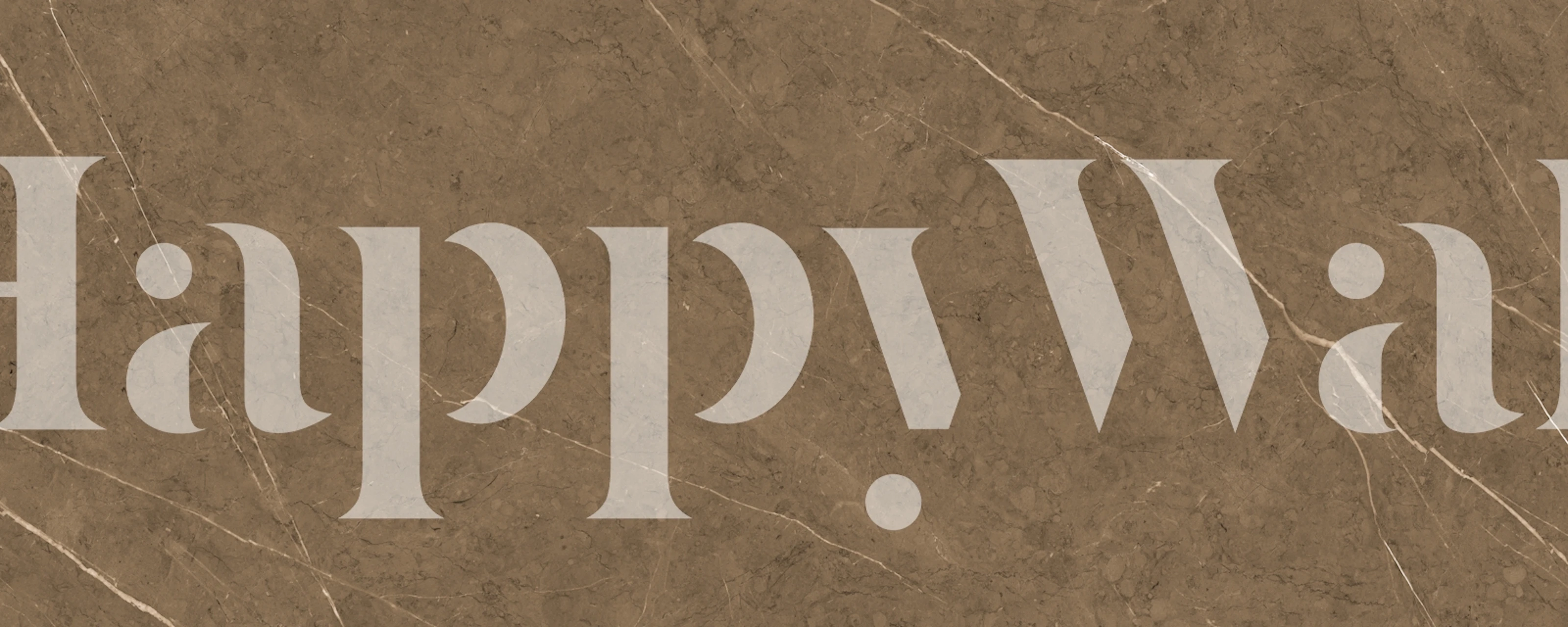 Warm taupe natural stone texture wallpaper in a room