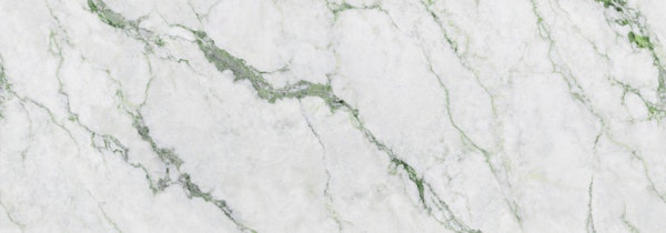 White Marble with Soft Green Quartz Veins