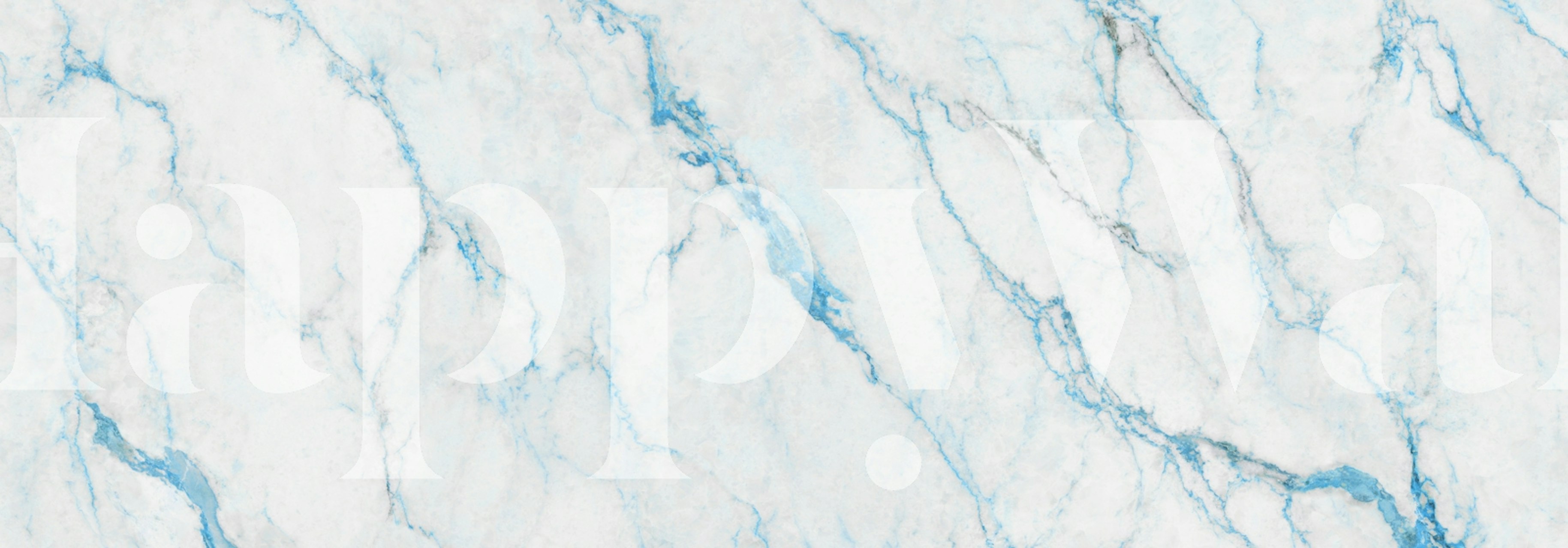 Blue Veined Marble Elegance tapet i et rom
