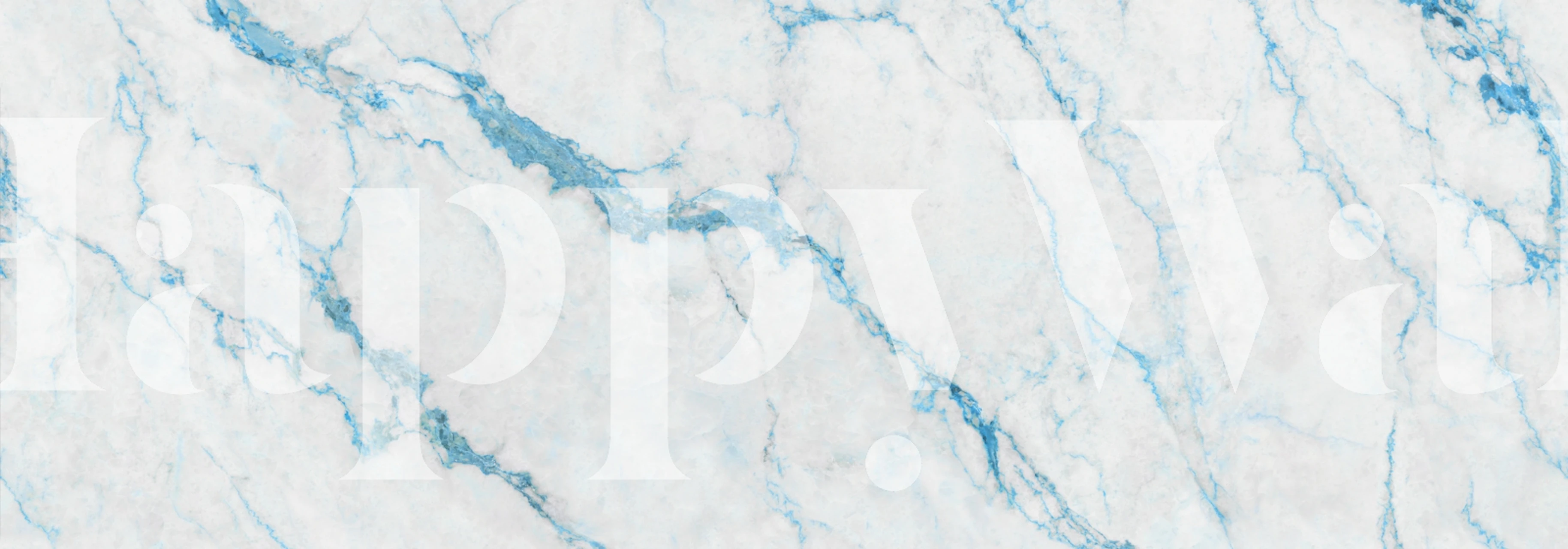 Arctic Blue natural stone tapet i et rom