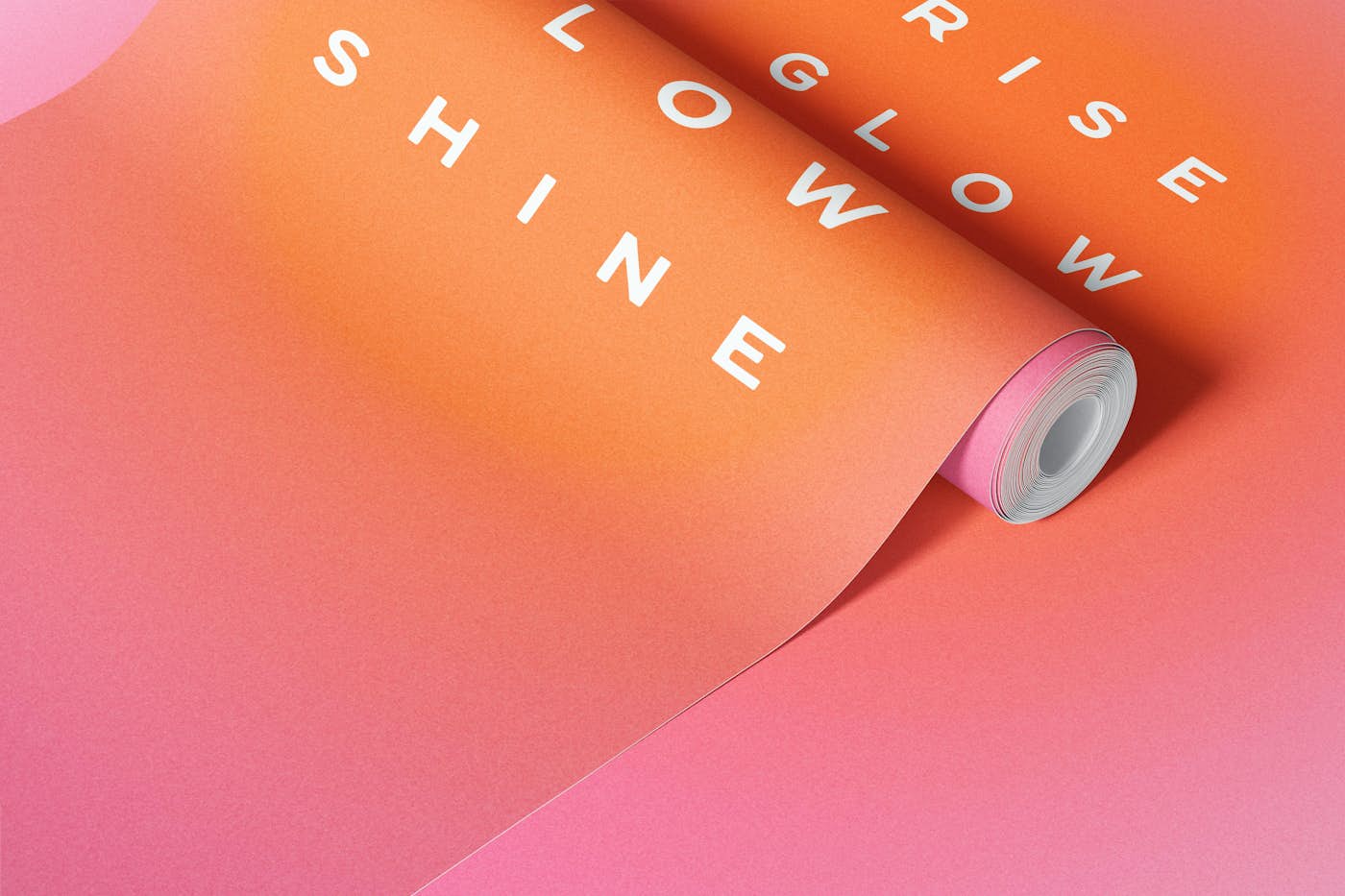 Radiant Rise Shine Typographic Gradient wallpaper roll