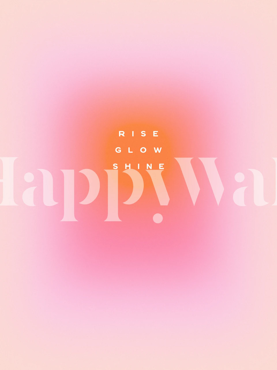 Radiant gradient typografisk tapet i et rum