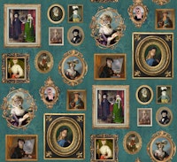 Mysterious Owls Portrait Collection Viridian papiers peint