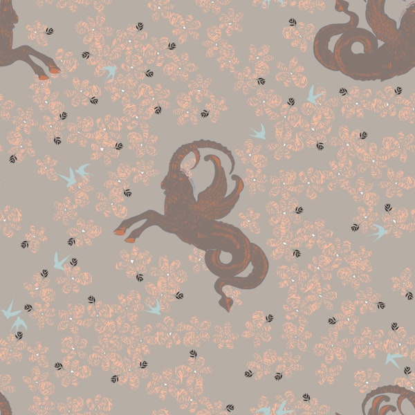 "Mythical Meadow" in gray