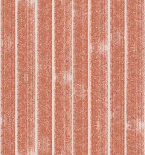 Terracotta Painted Stripes Handmade Lines
