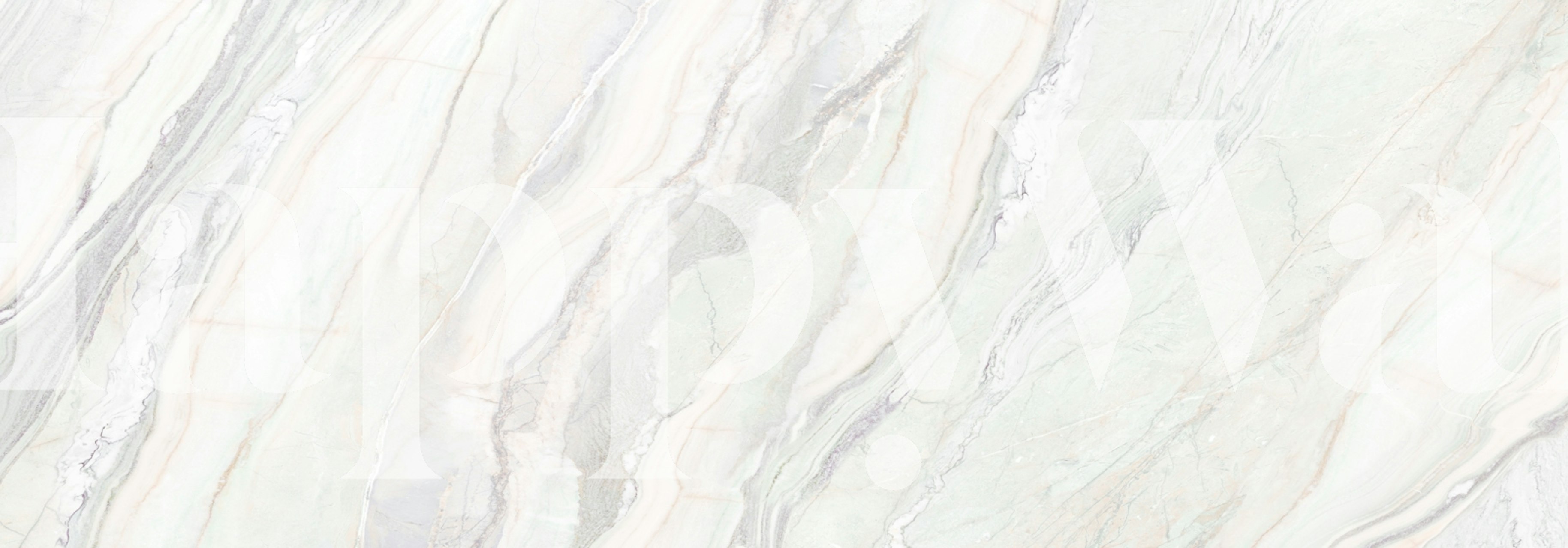 Papier peint Celestia Mint Ivory Marble présenté dans une pièce