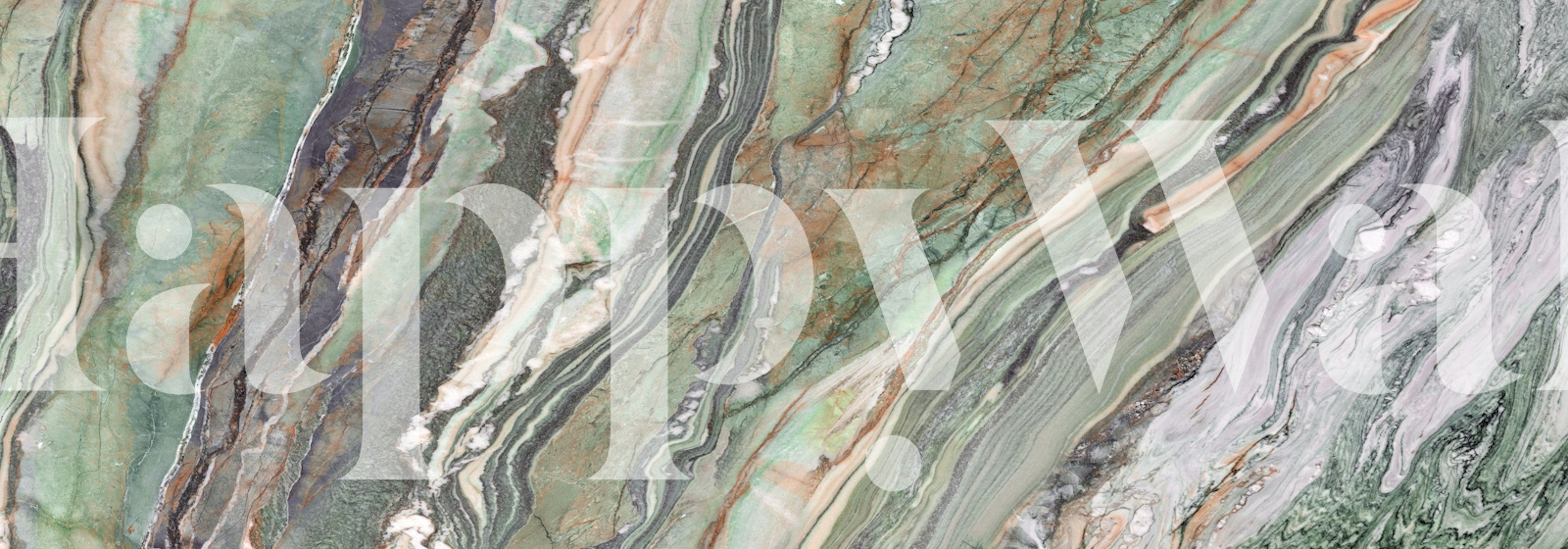 Serene Marble Waves carta da parati in una stanza