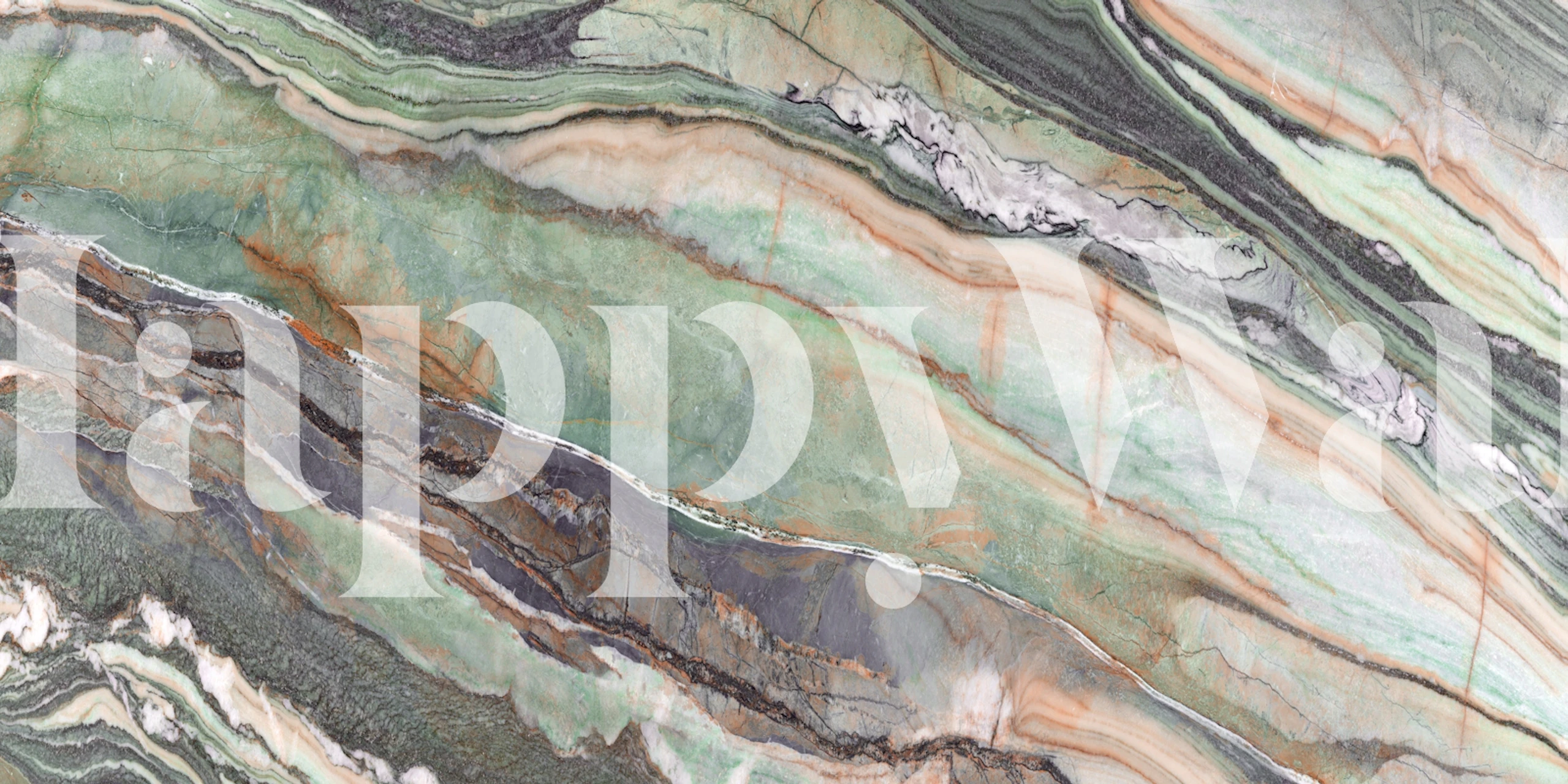 Kleurrijke marmersteen behang in een kamer