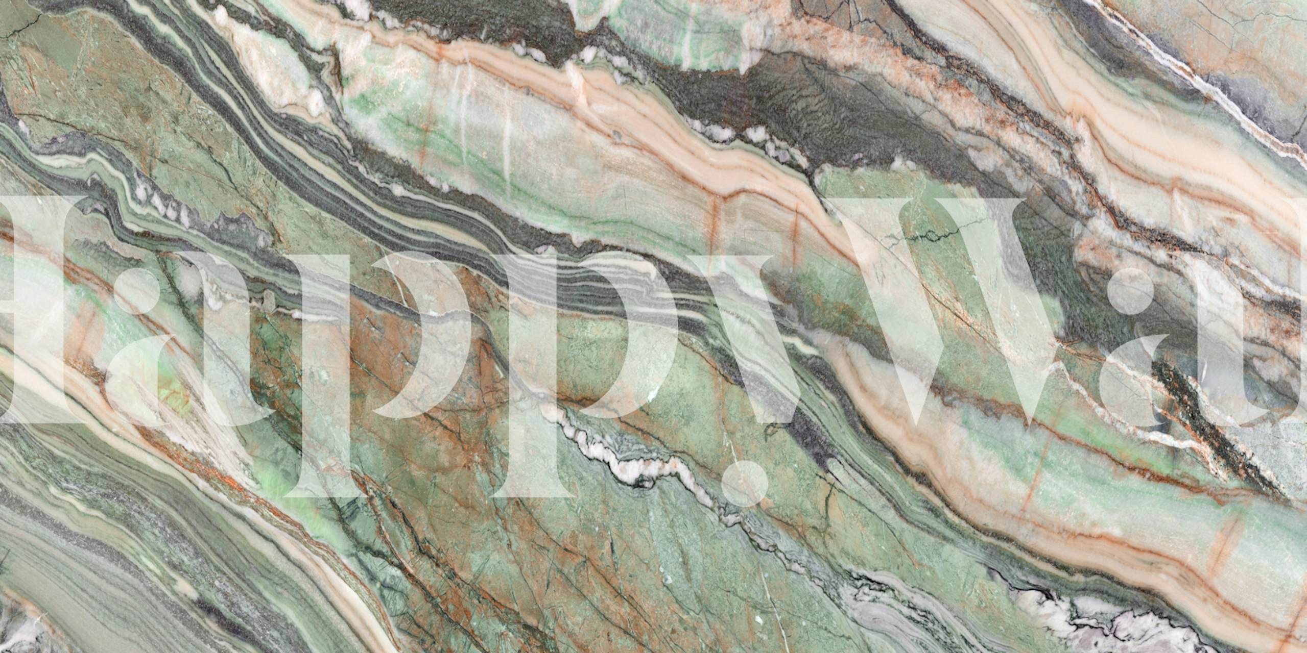 Luxury natural marble wallpaper in a room