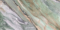 Abstract Green Marble Waves papiers peint