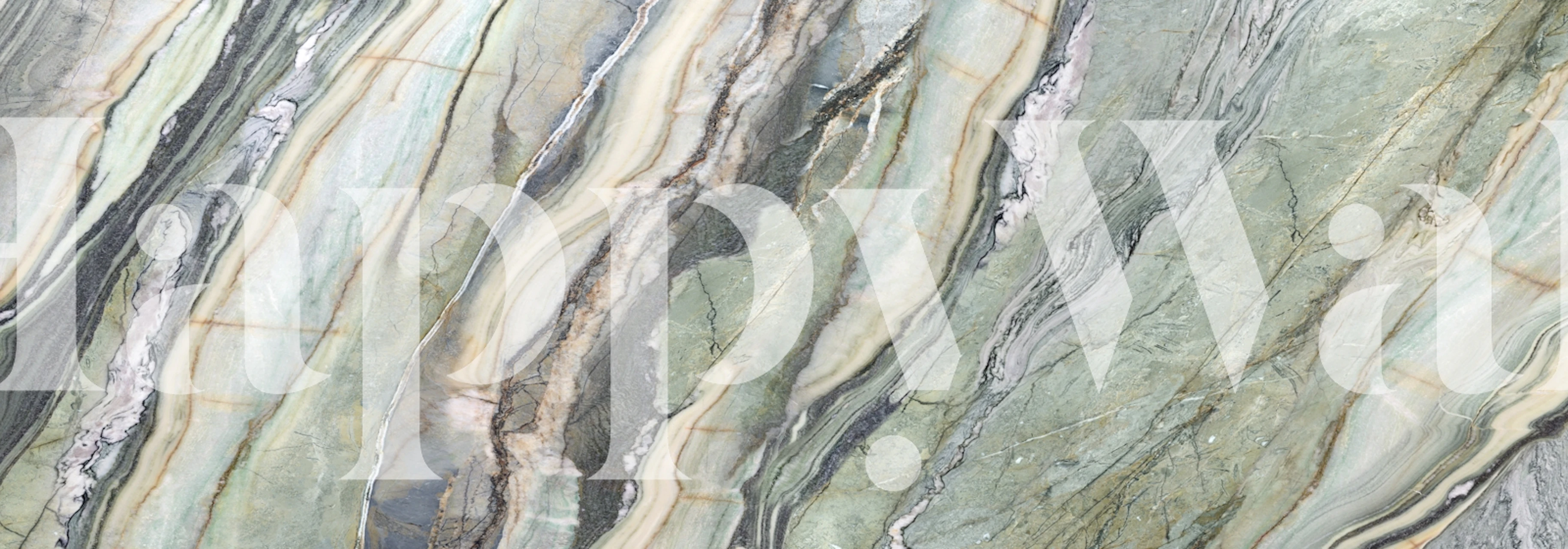 Natural Stone Mix-Tapete in einer Raumgestaltung