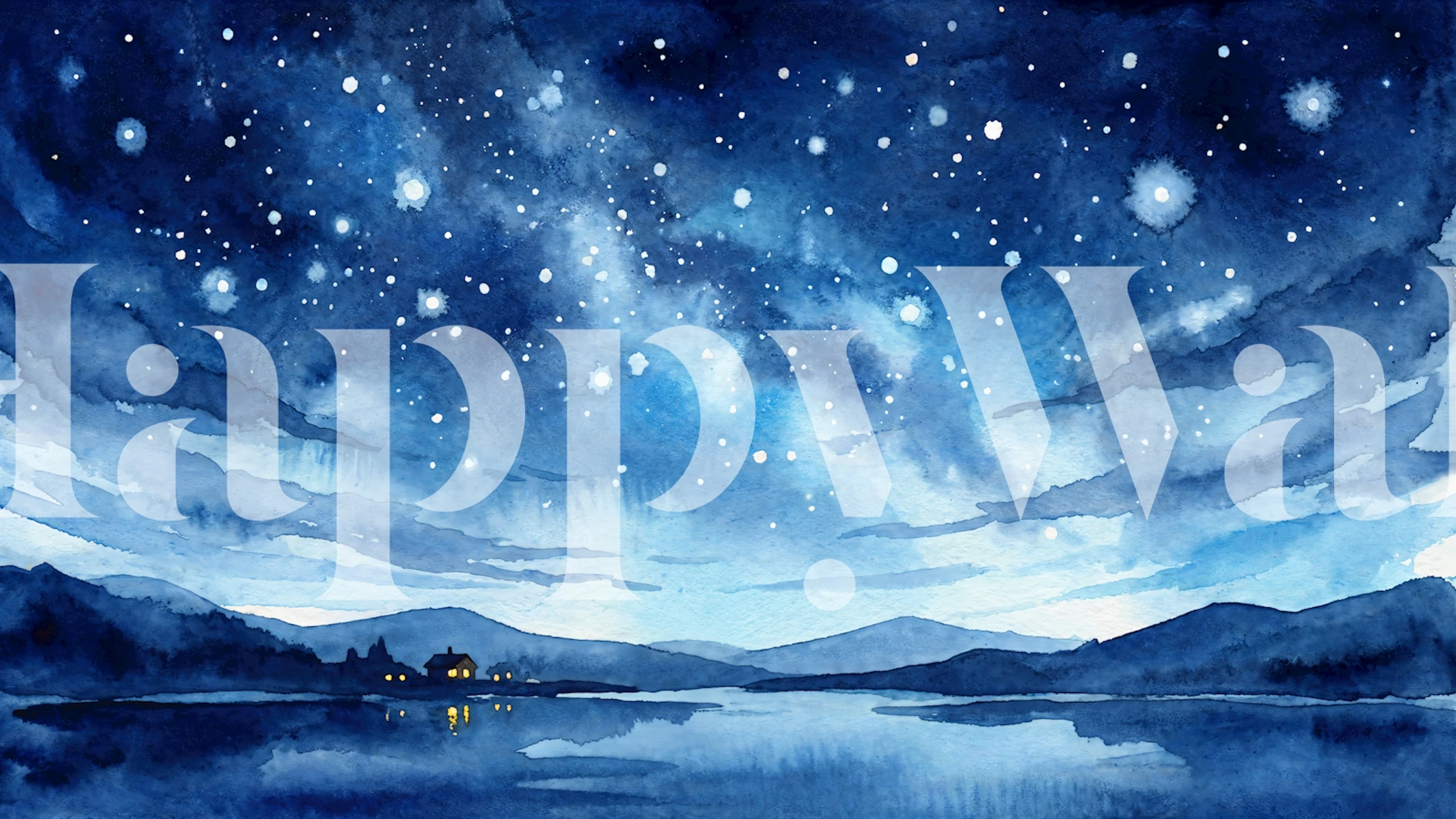 Starry Night Serenity wallpaper in a room