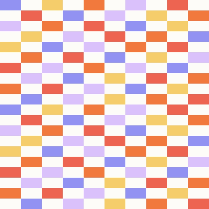 Colorful Striped Checkered Pattern | Happywall