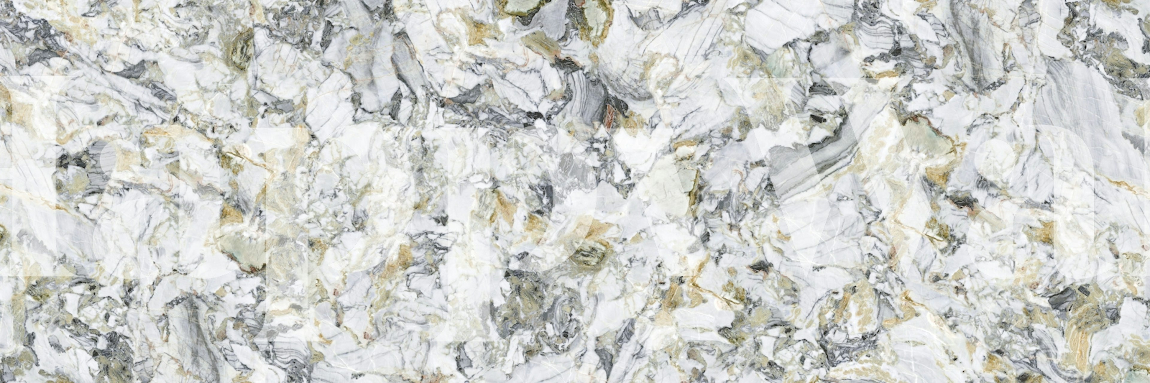 Calacatta Aurelio Gold Marble wallpaper in a room