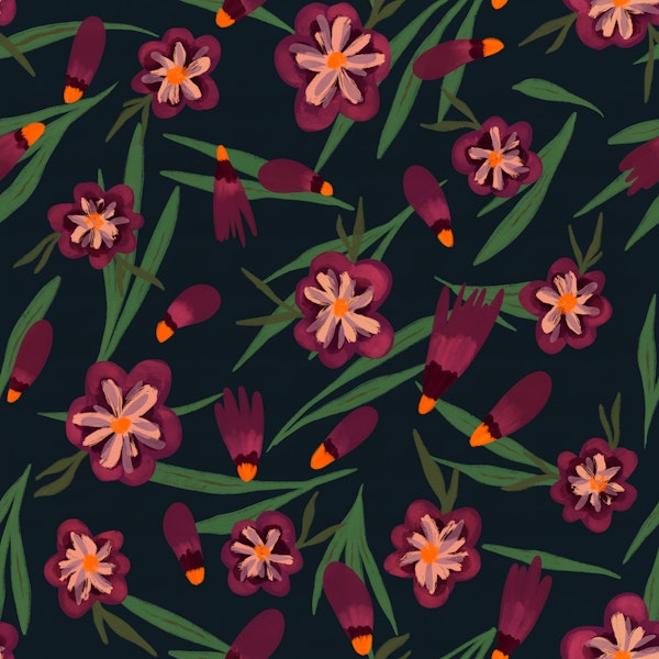 Midnight Garden Floral