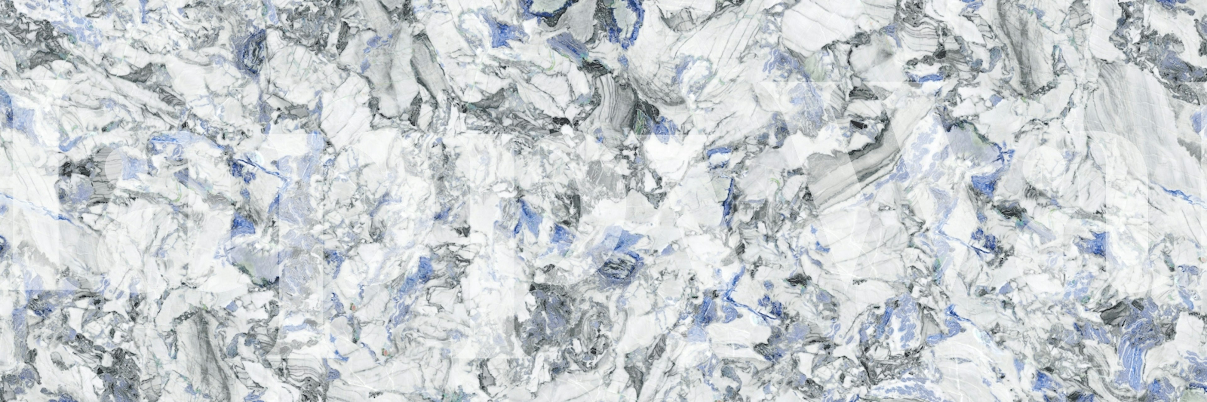 Calacatta Azure Ice Marble wallpaper in a room