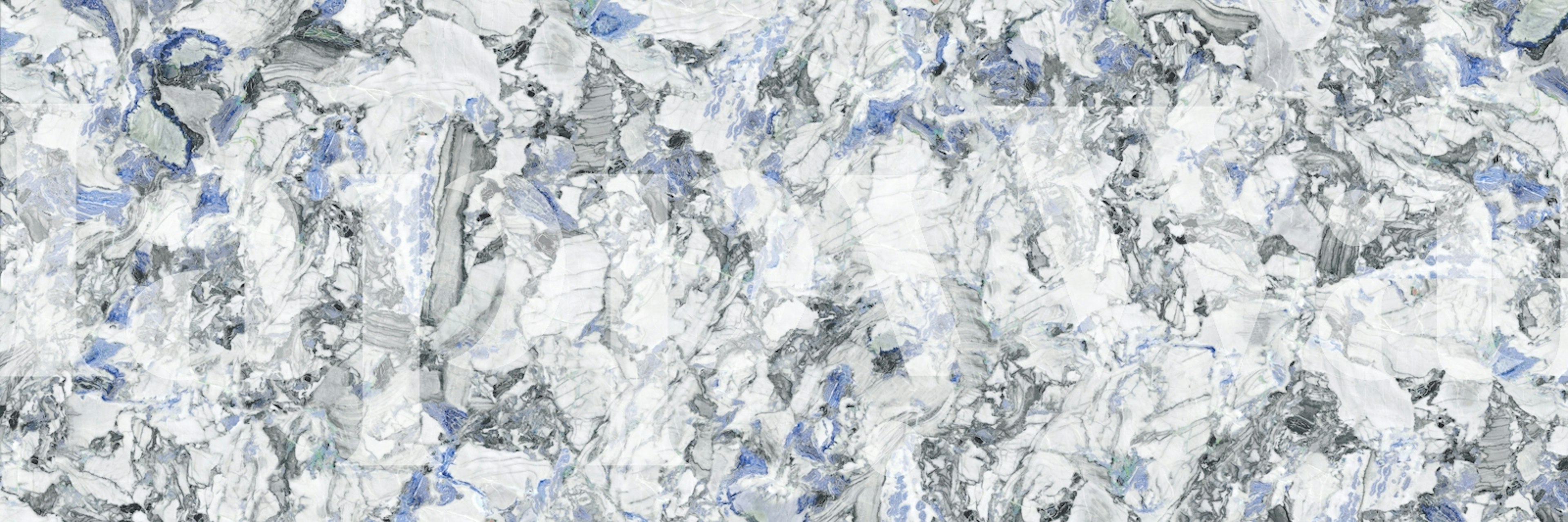 Ταπετσαρία Glacier Blue Breccia Stone σε ένα δωμάτιο