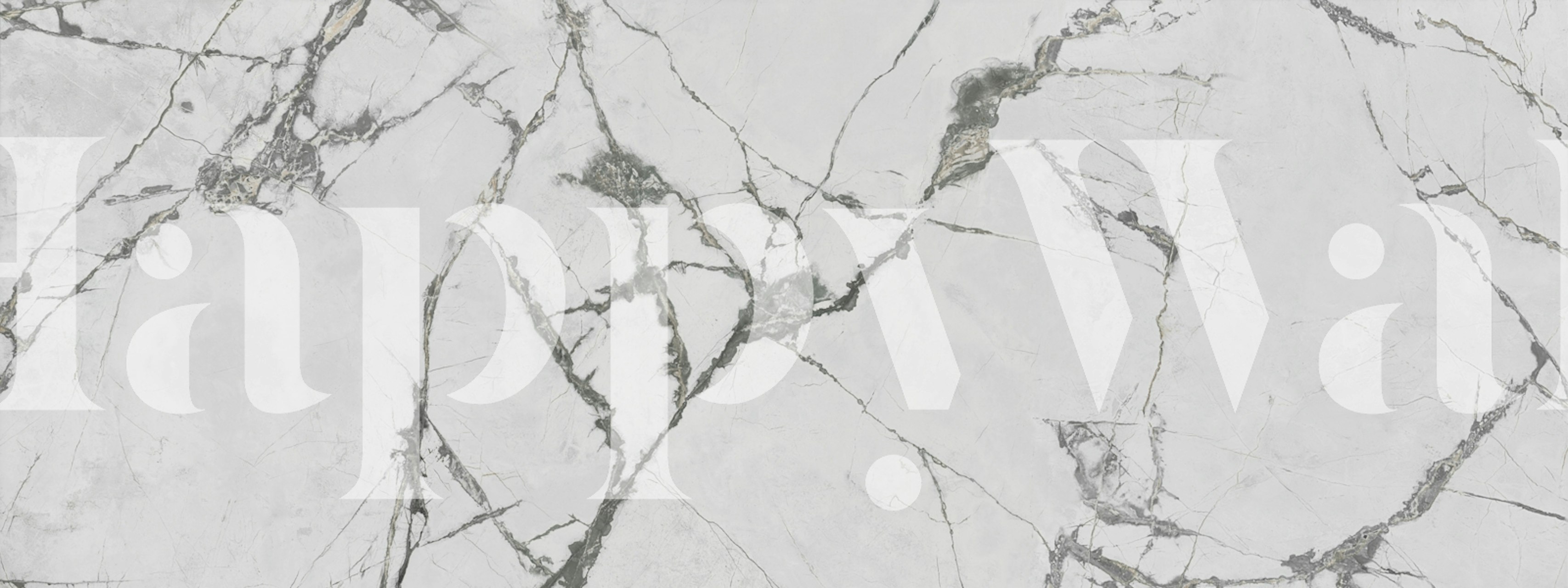 Pure Vein White Stone wallpaper in a room