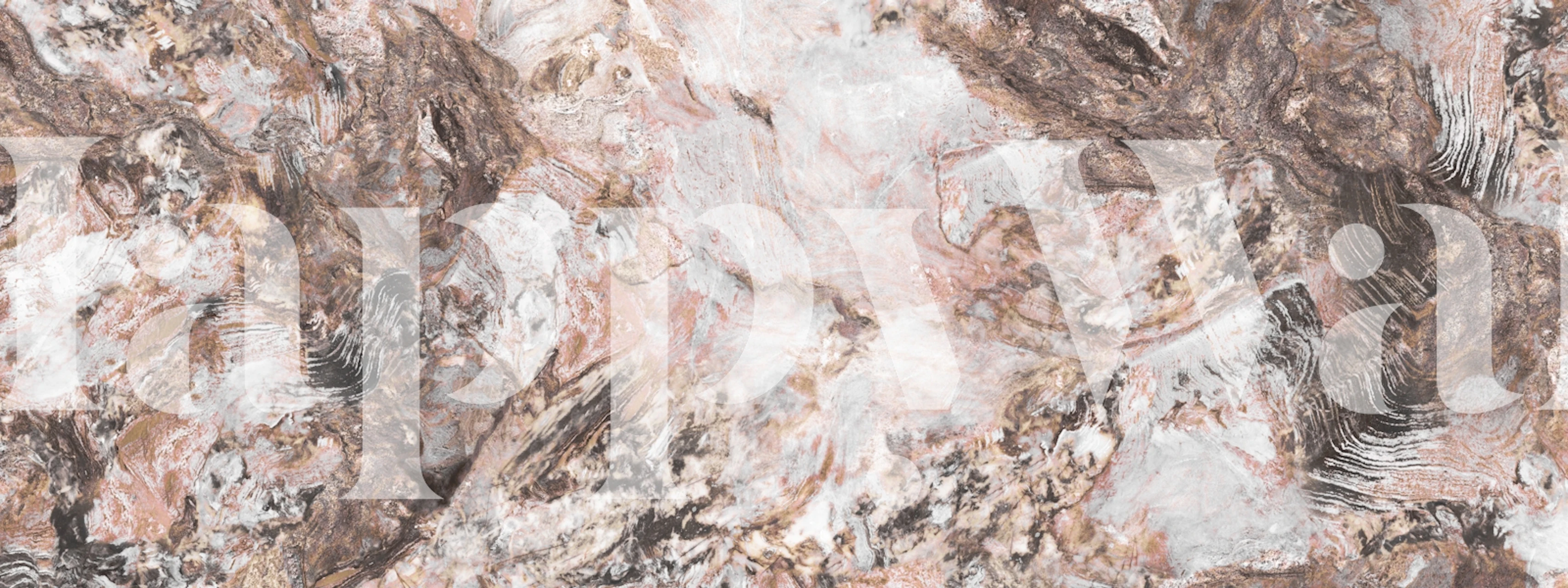 Brown marble effect texture wallpaper