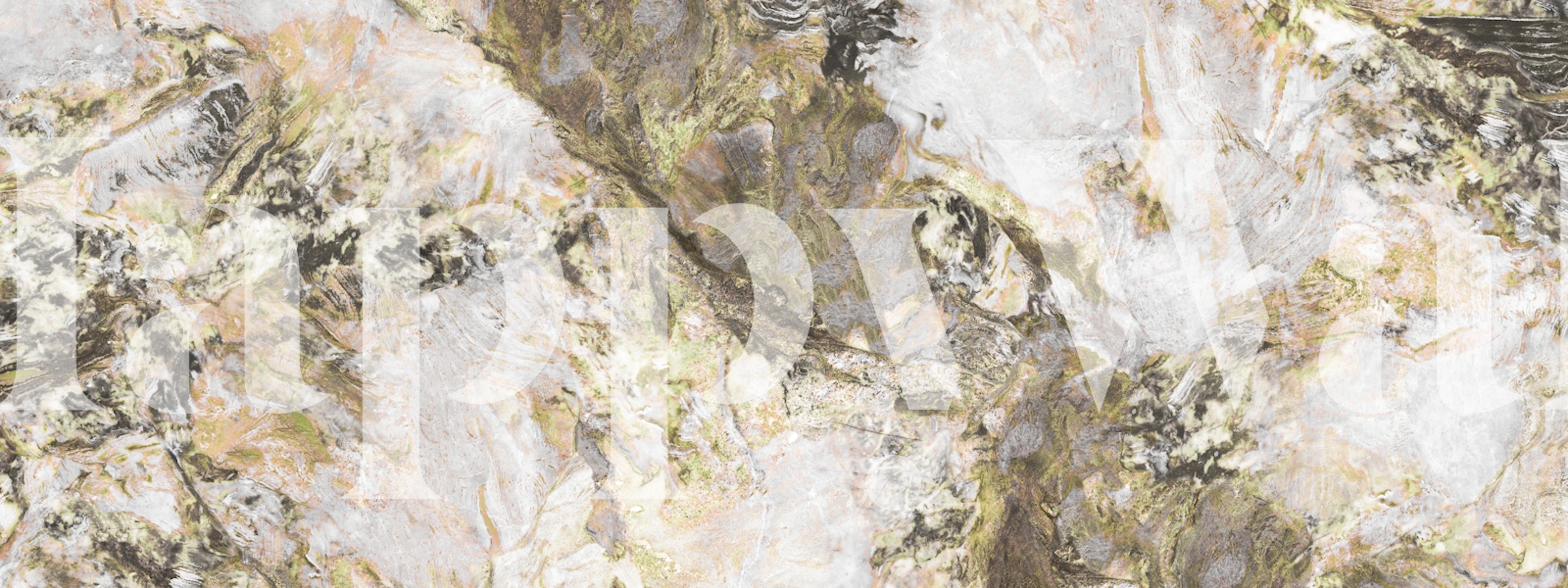 Antique Sage Marble wallpaper in a room