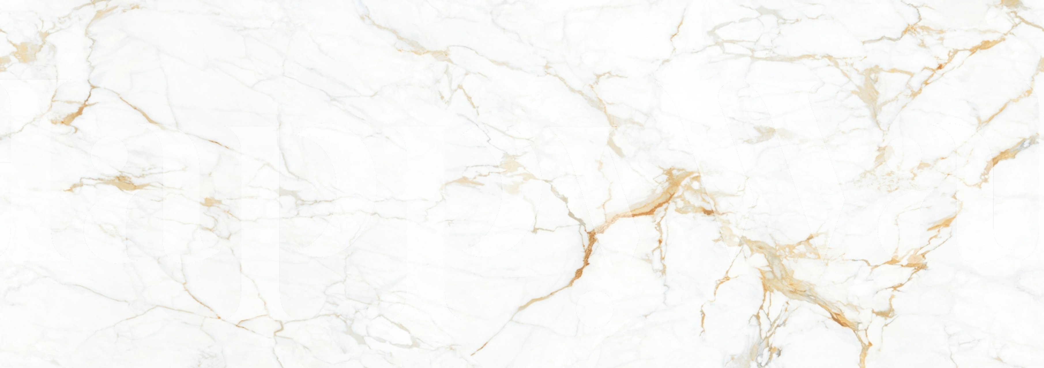 White marble wallpaper with gold veining, modern design