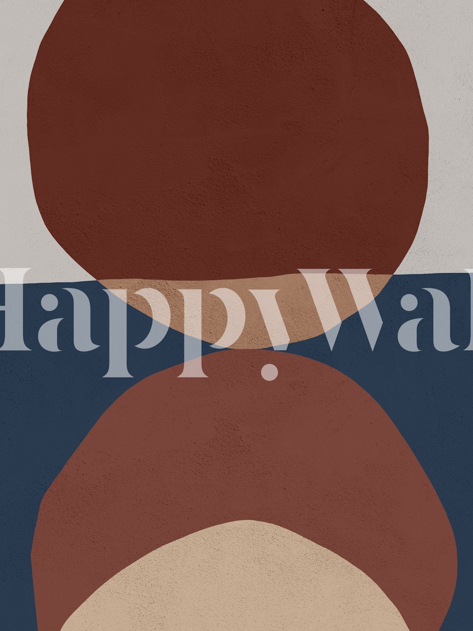 Ταπετσαρία Brown και Blue σε ένα δωμάτιο