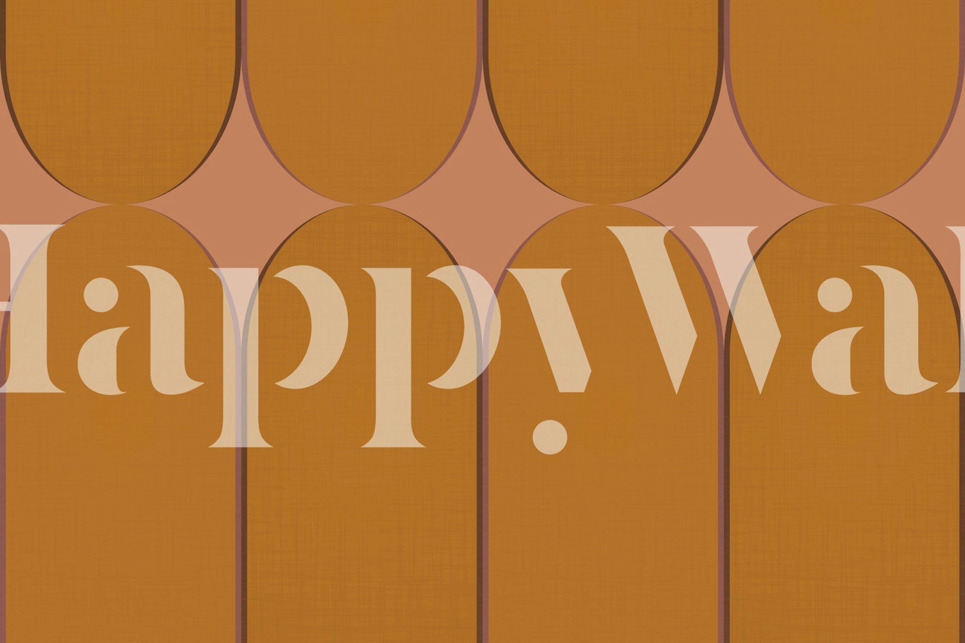 Mid-Century Modern Arch tapetti huoneessa