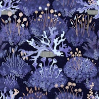 Lush Zen Garden Serenity Night behang