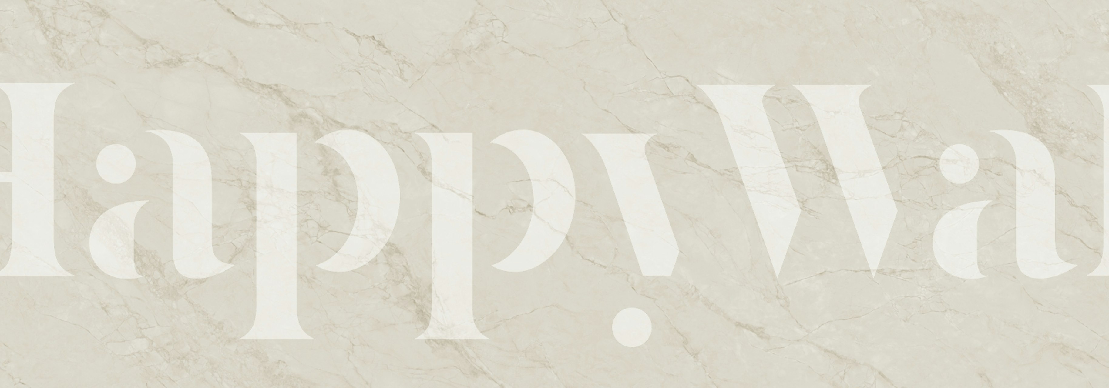 Ivory Sandstone Marble wallpaper in a room