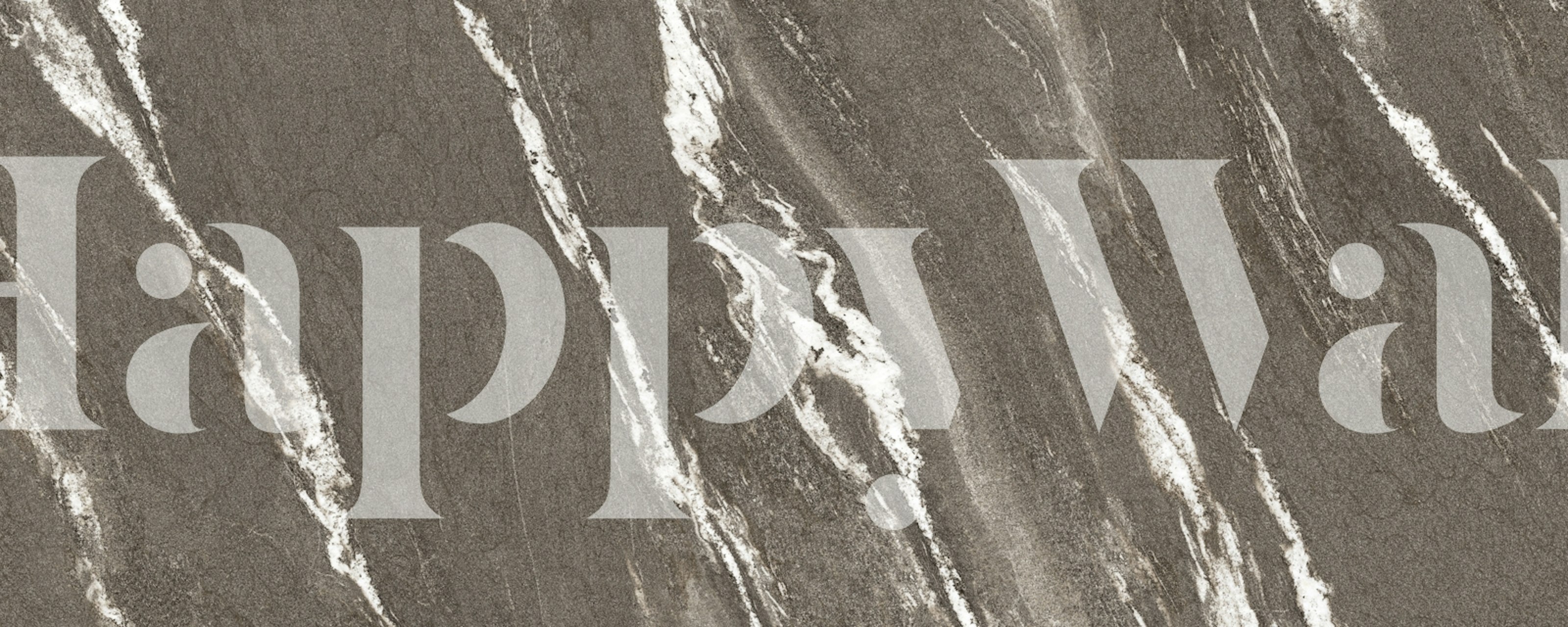 Papier peint Coffee Brown Natural Stone dans une pièce