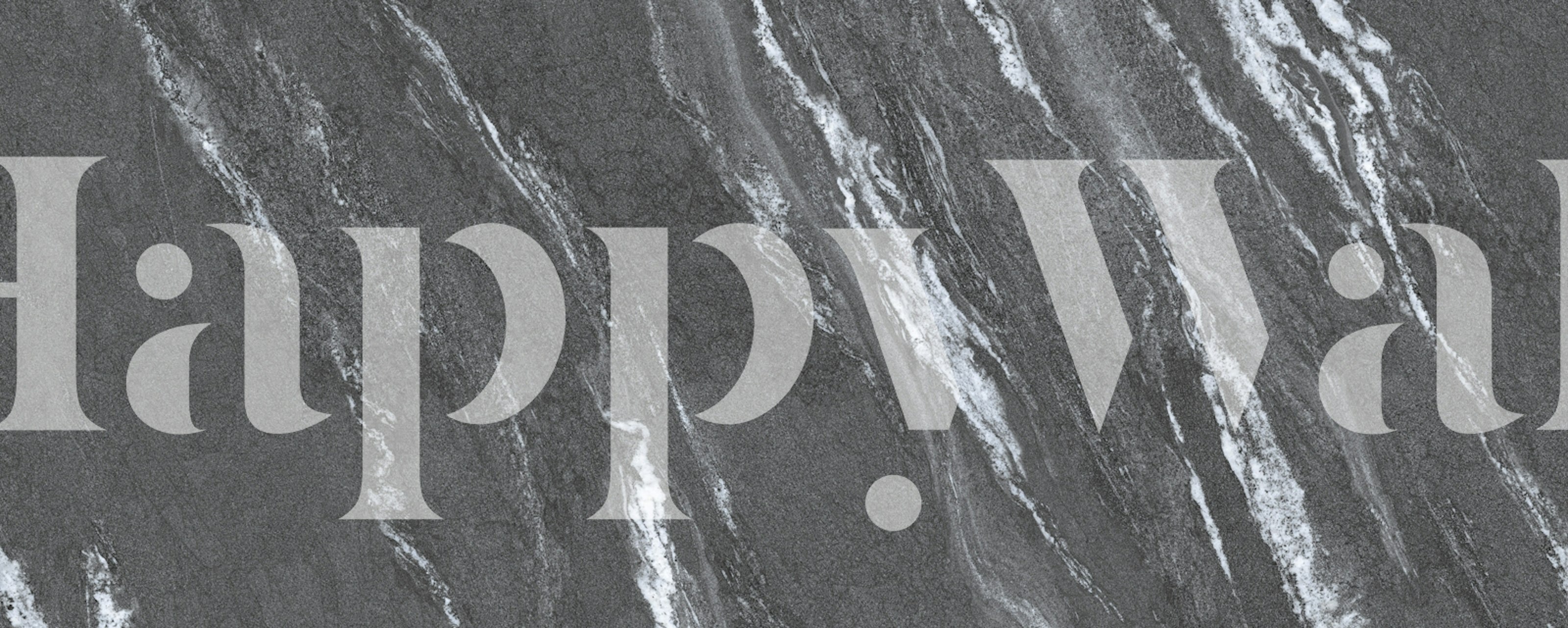 Dark Charcoal Marble wallpaper displayed in a room