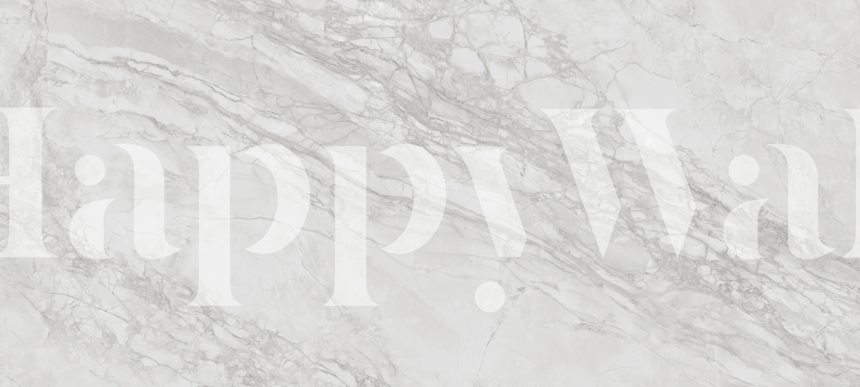 Carrara marble texture in soft white and gray tones wallpaper