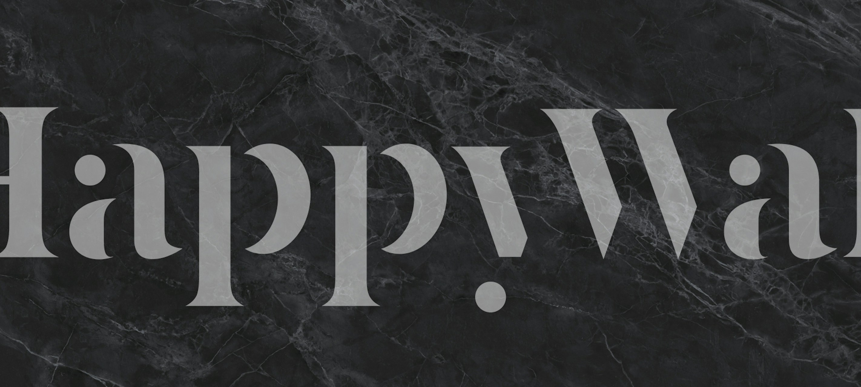 Deep Black Marble wallpaper in a room setting