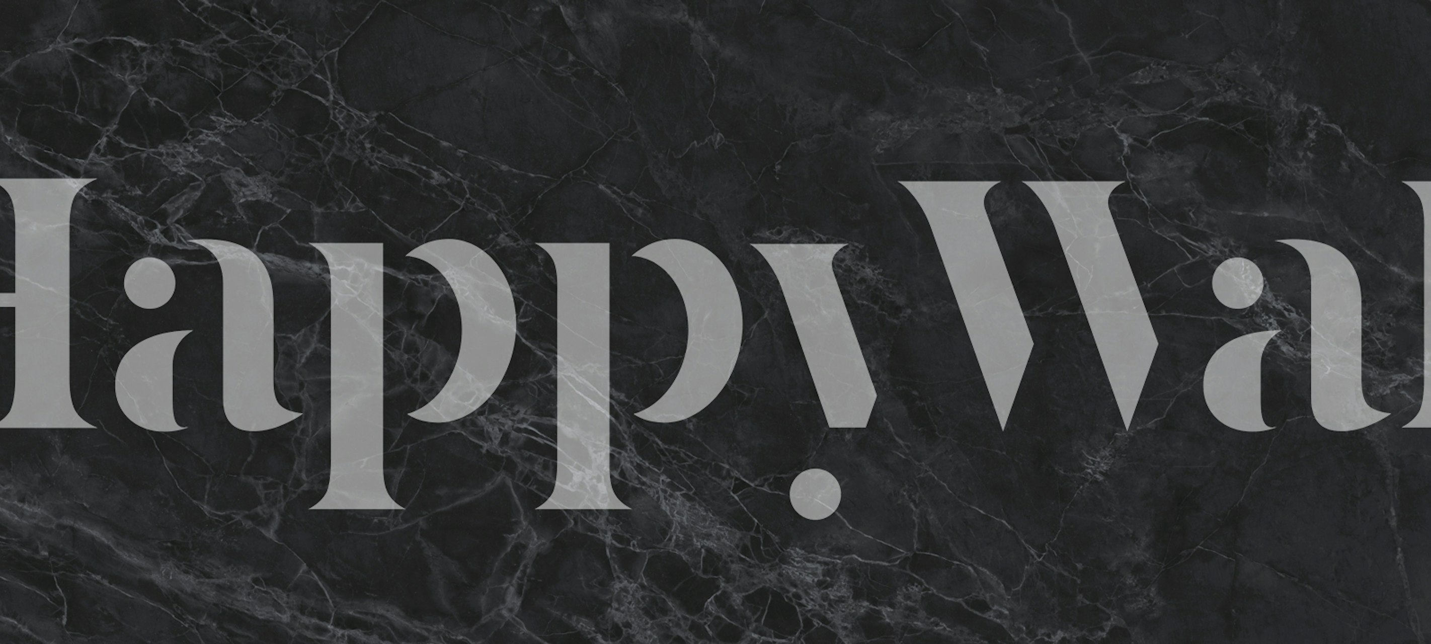 Papel de parede Black Luxury Stone em um quarto