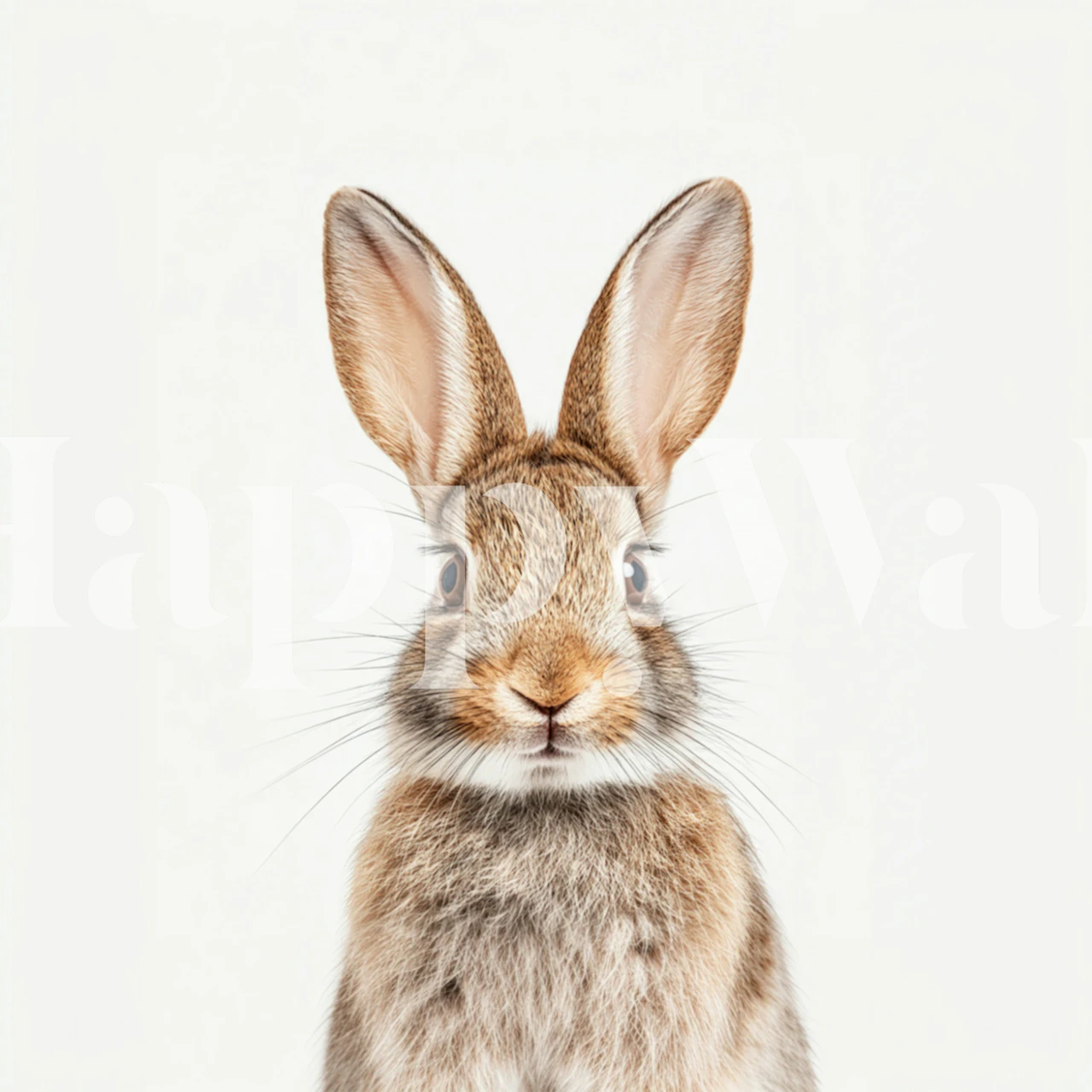 Papel de parede Bunny Bliss em um quarto aconchegante