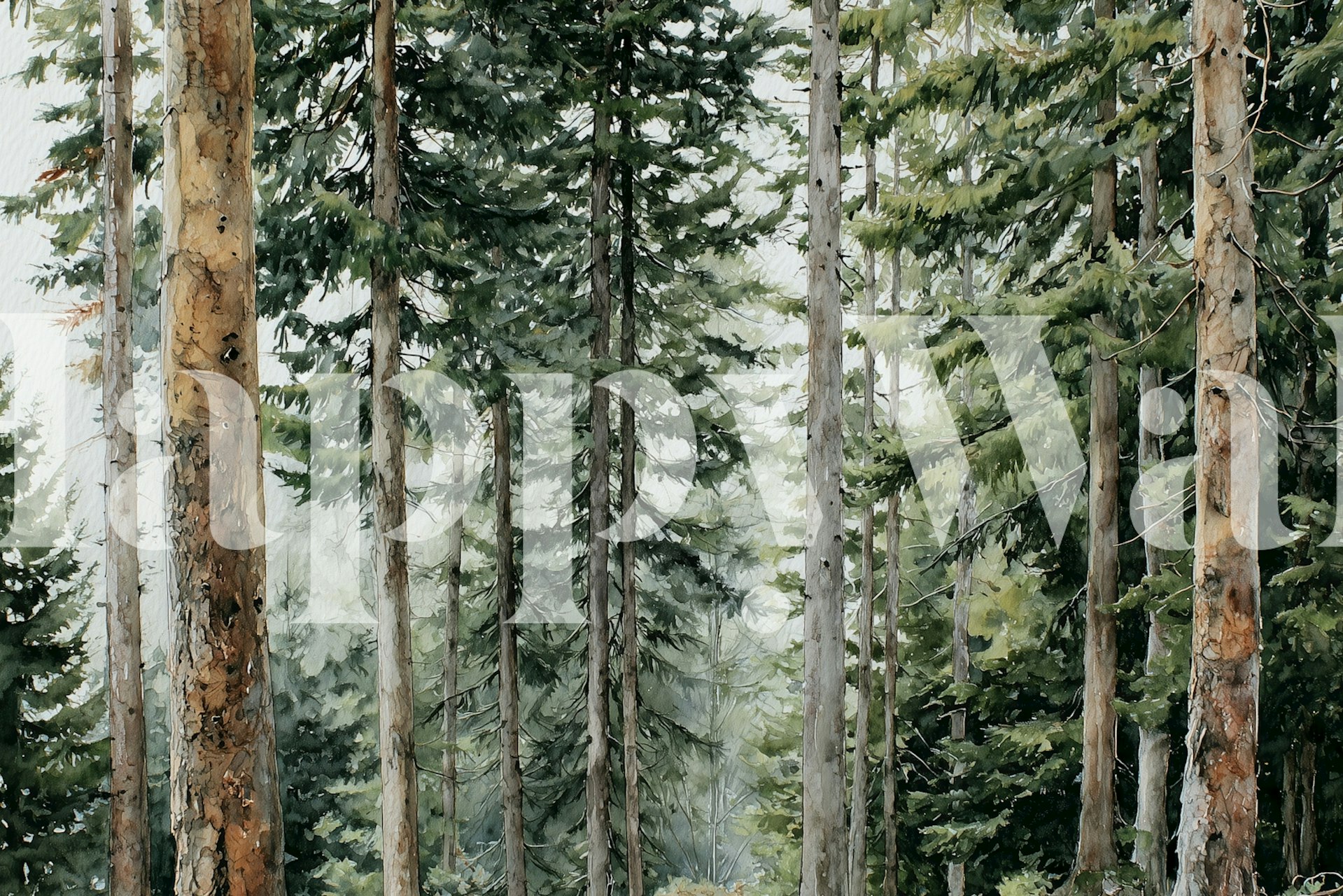 Carta da parati Mystical Forest Vibe in una stanza