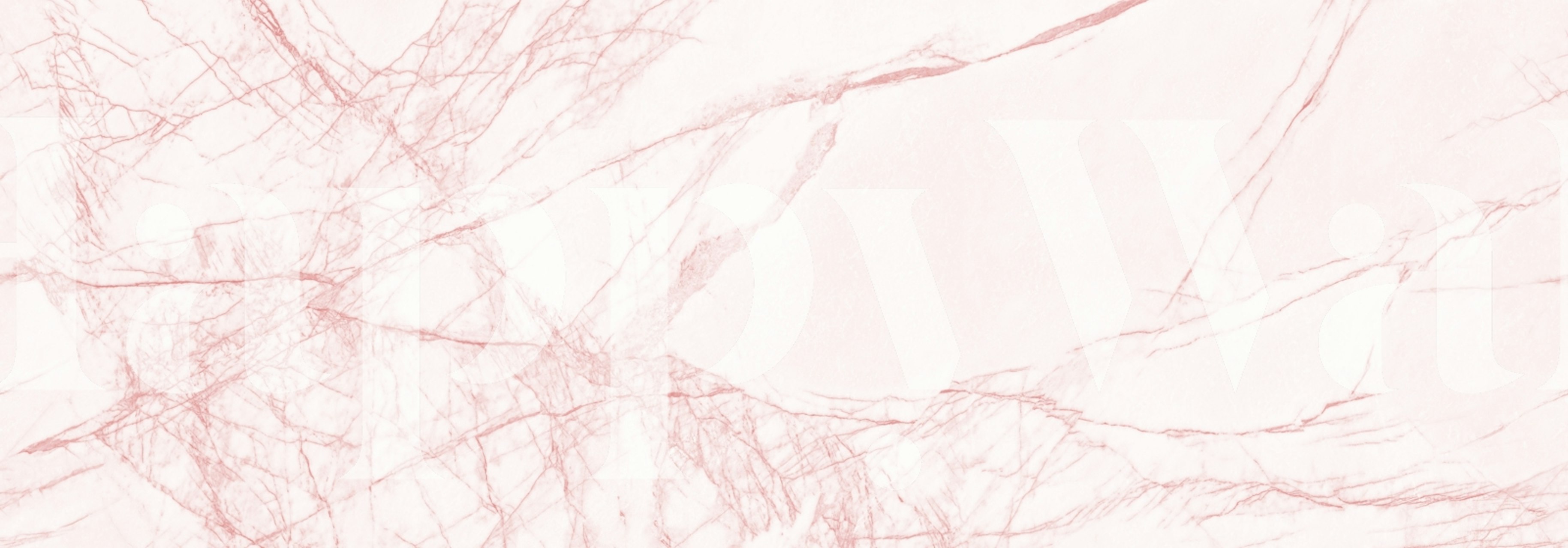 Calacatta Rose Marble wallpaper in a room