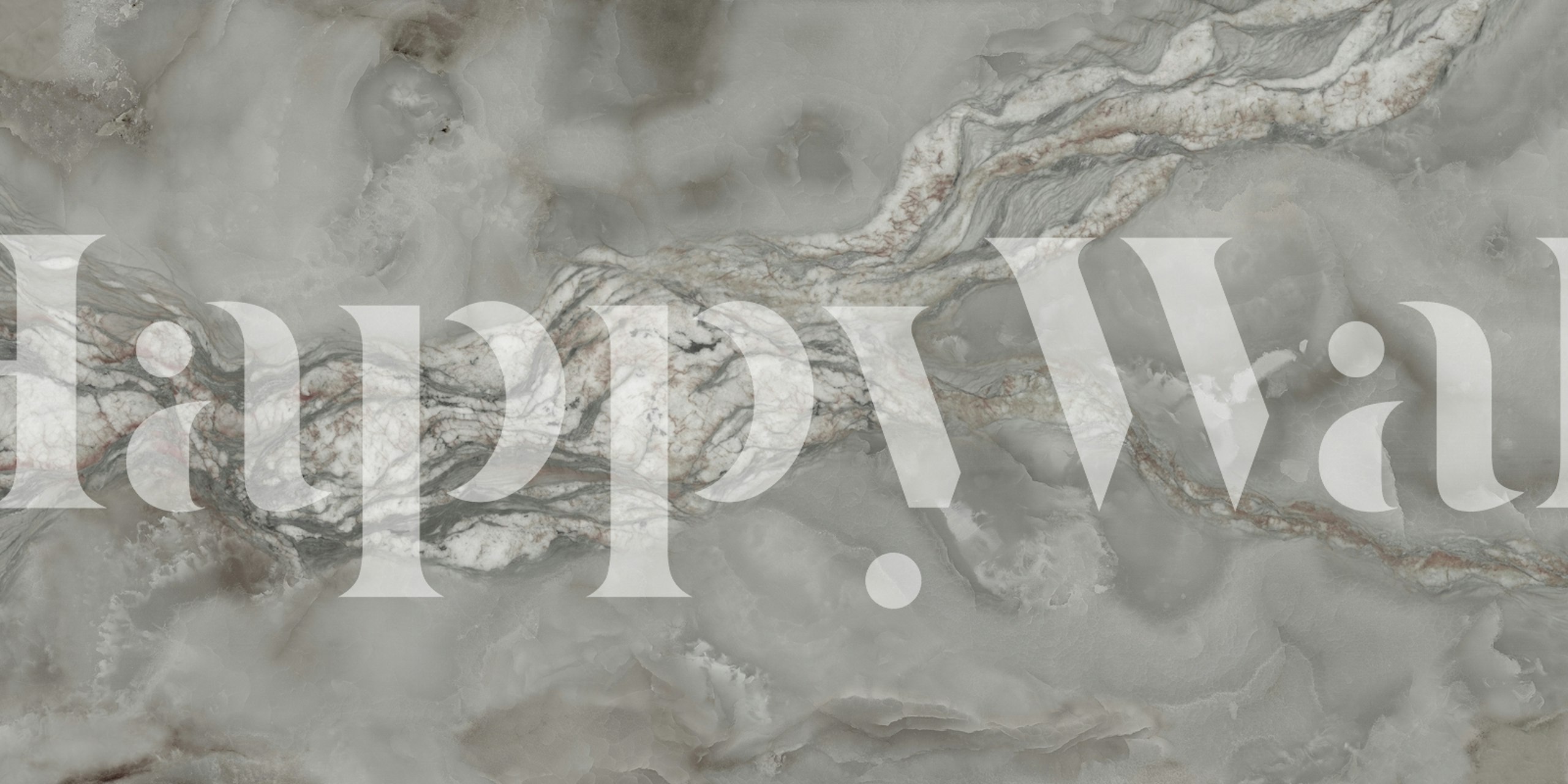 Silver Onyx Marble Stone wallpaper in a room