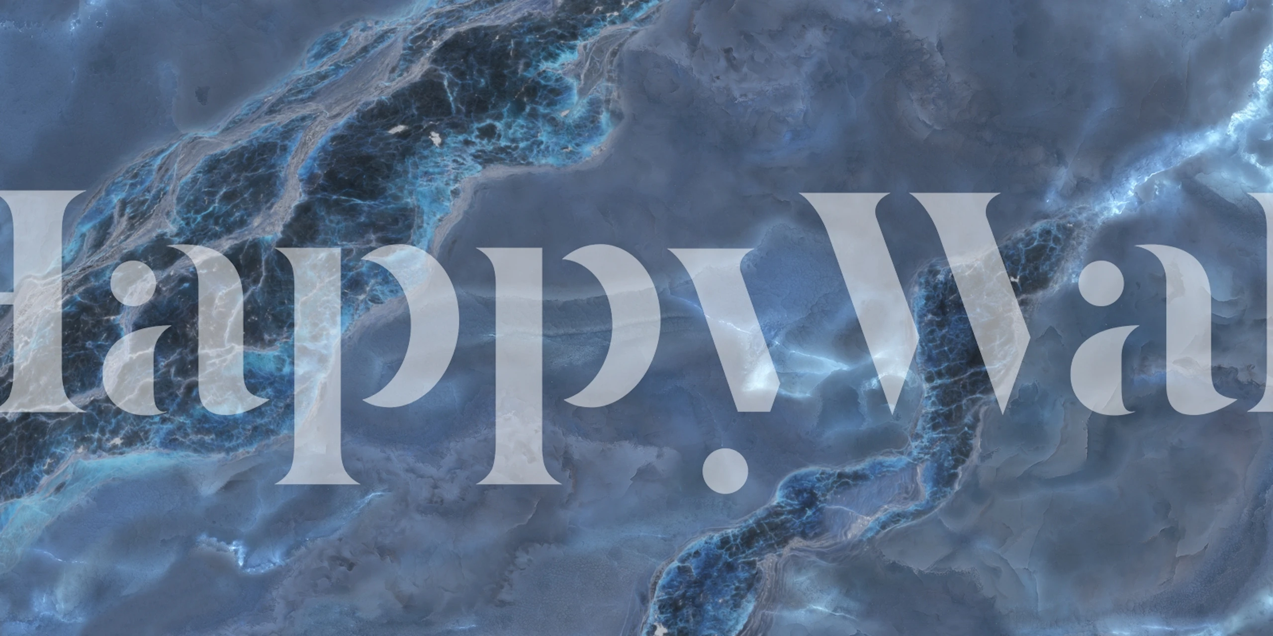 Design della carta da parati Blue Onyx Marble