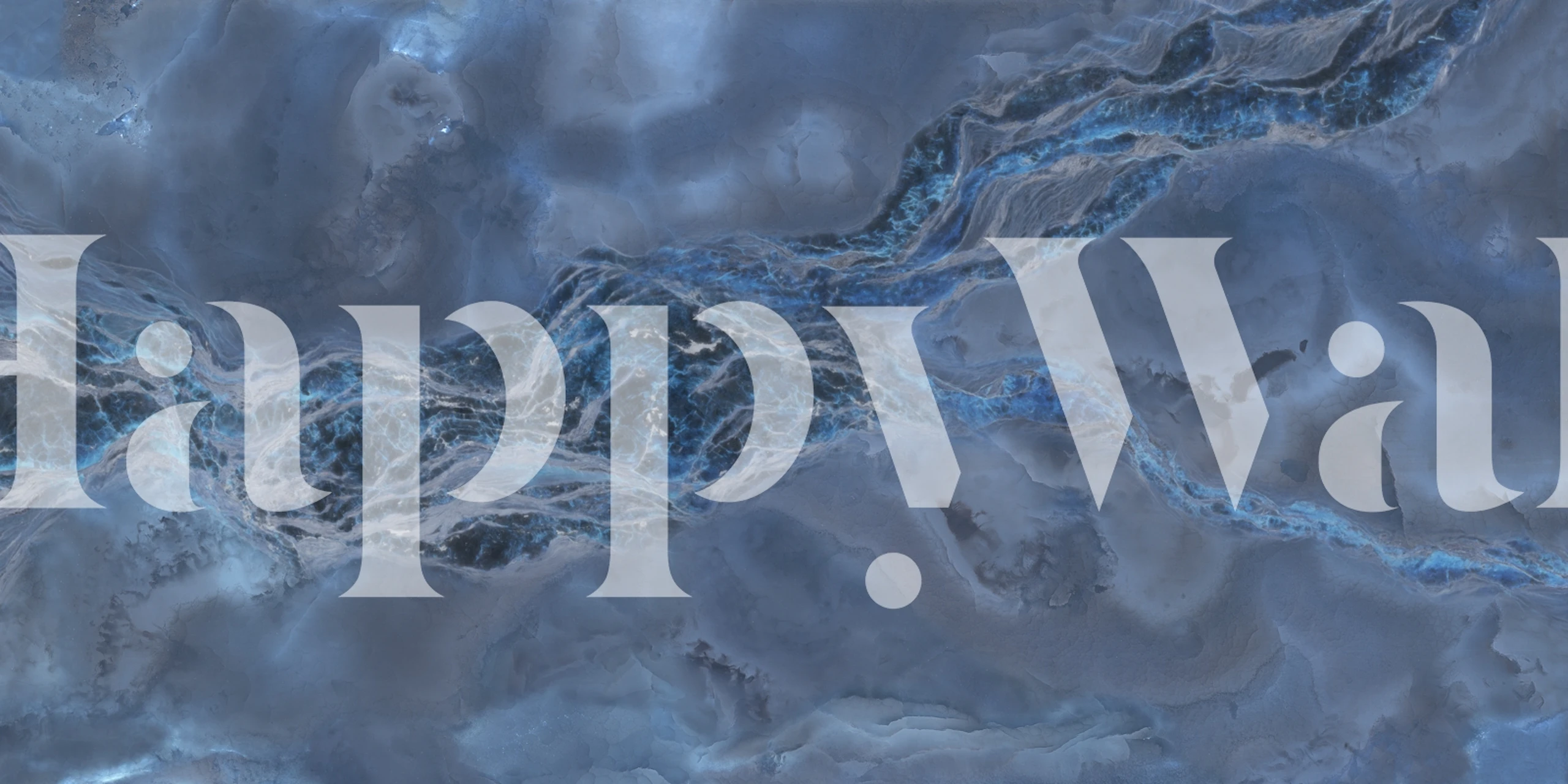 Papel de parede Cosmic Marble Swirl em um quarto elegante