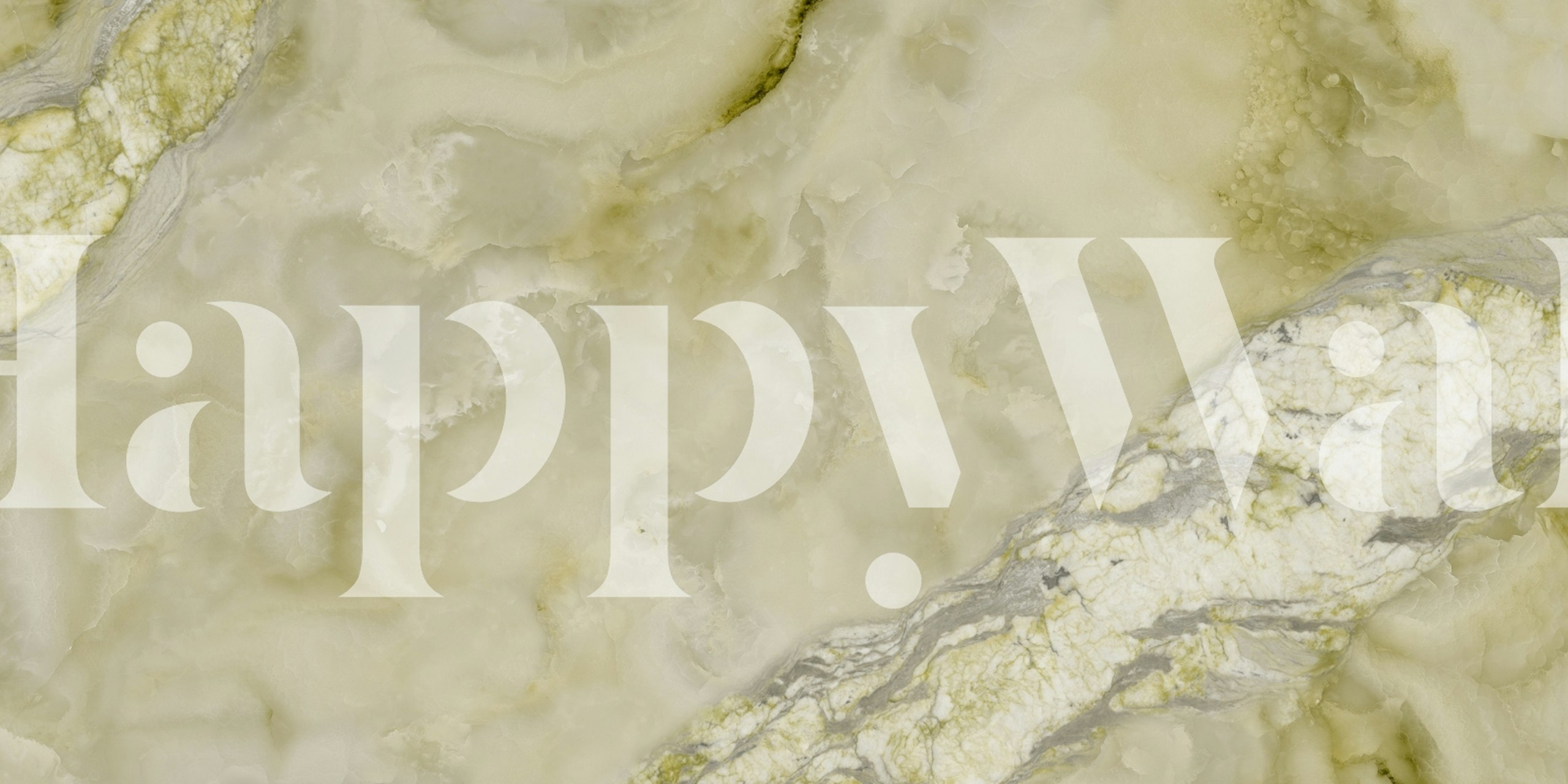 Pistachio Onyx marble wallpaper in a room