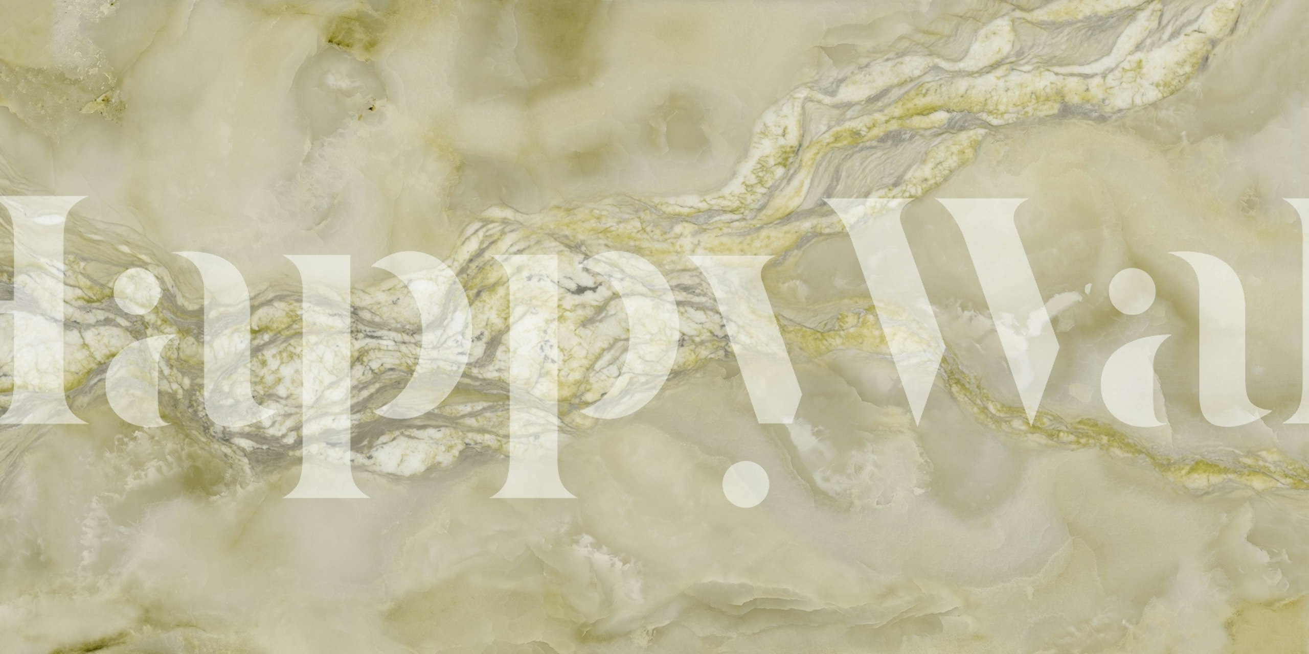 Golden Natural Marble wallpaper in a room