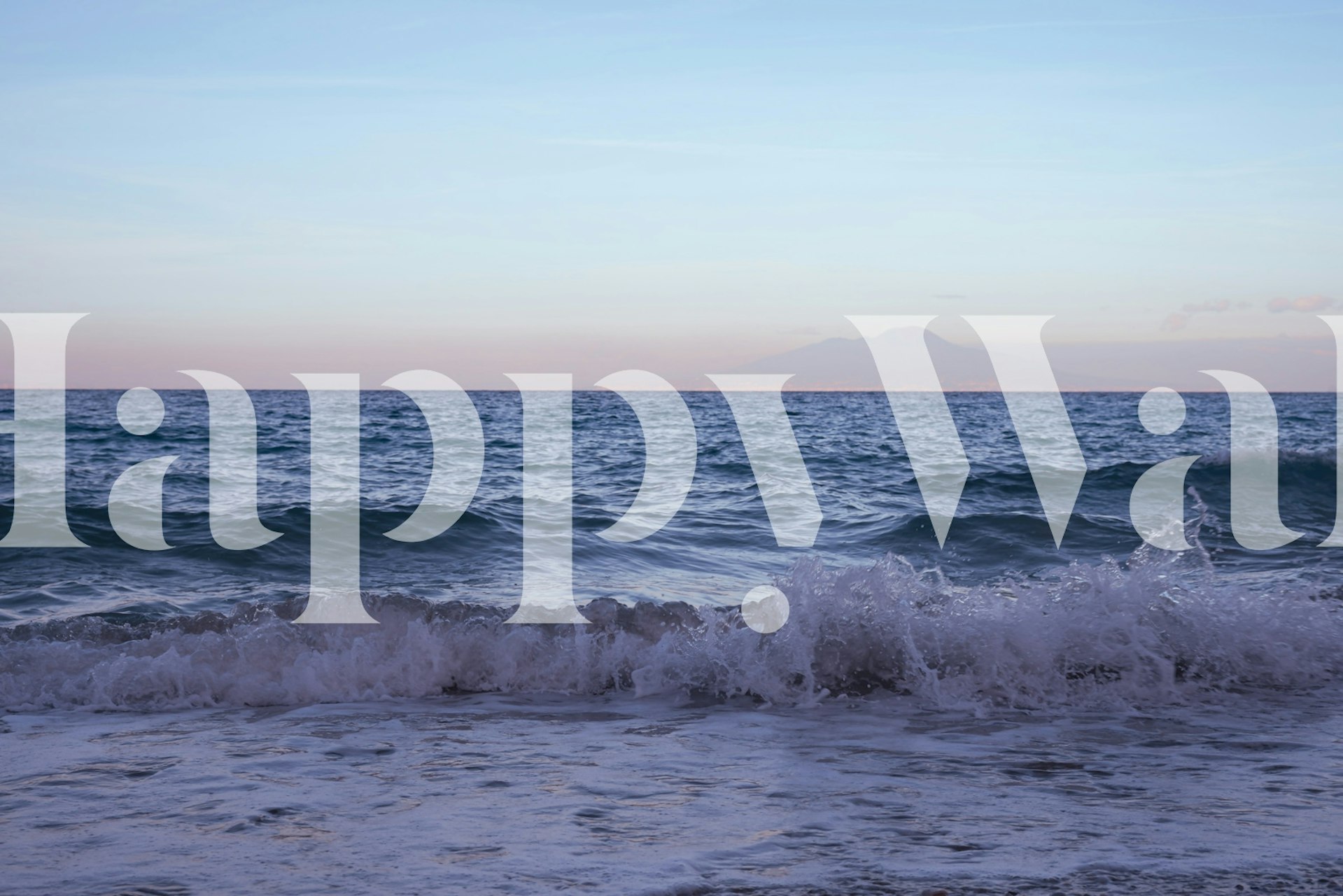 Tapeta s oceánským západem slunce v místnosti