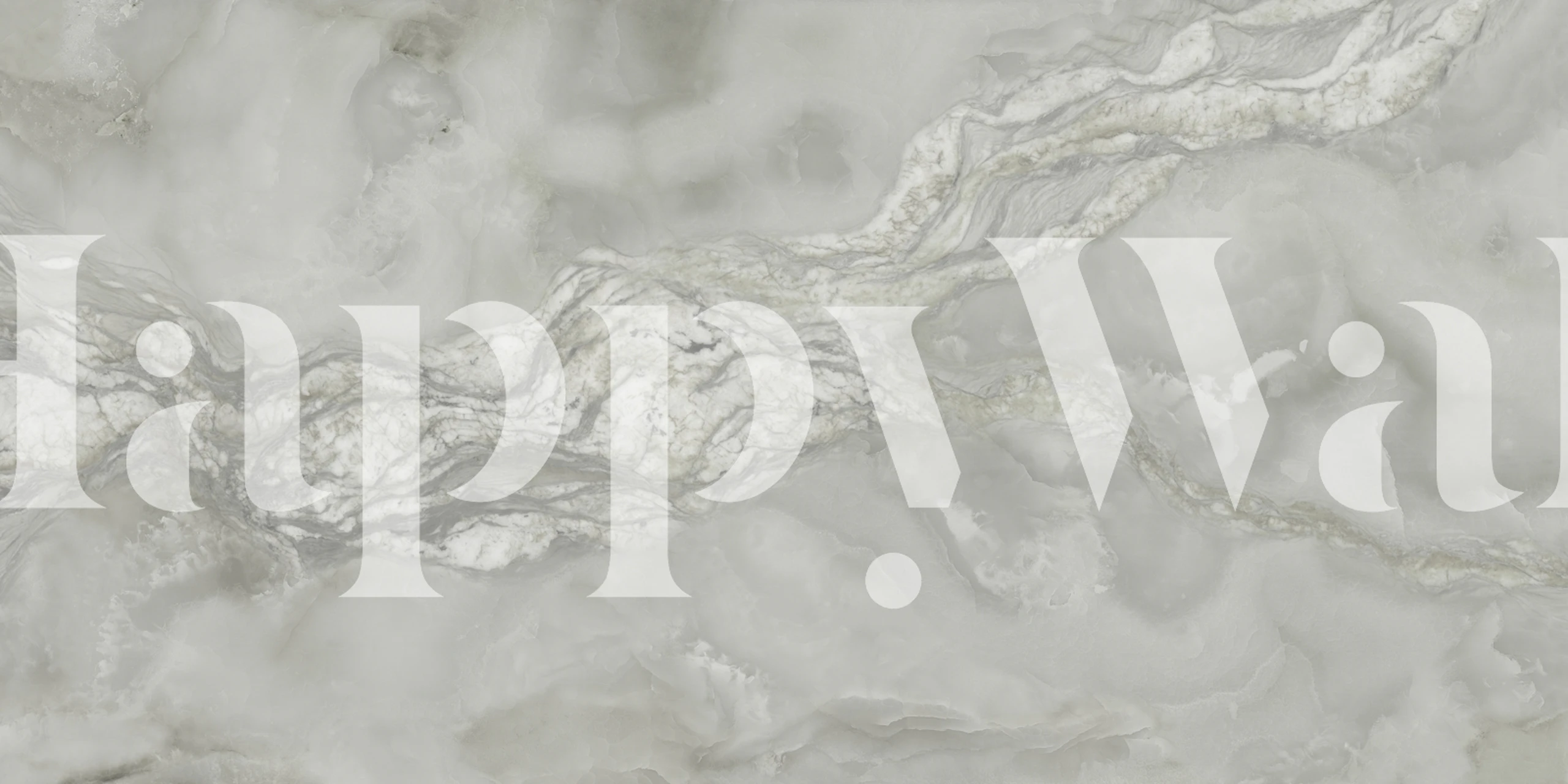 Milky White Onyx Marble tapet i et rum