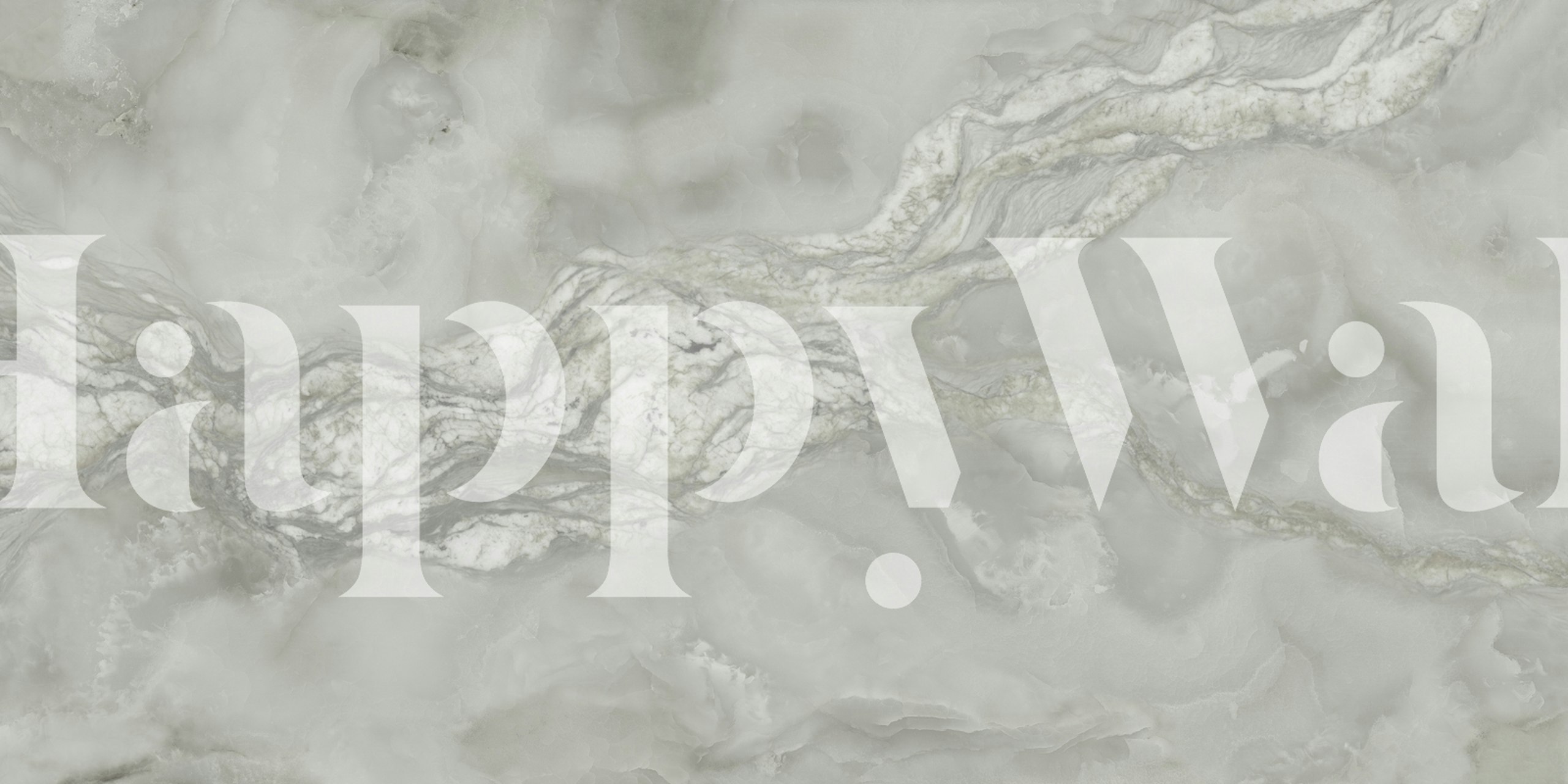 Milky White Onyx Marble wallpaper in a room