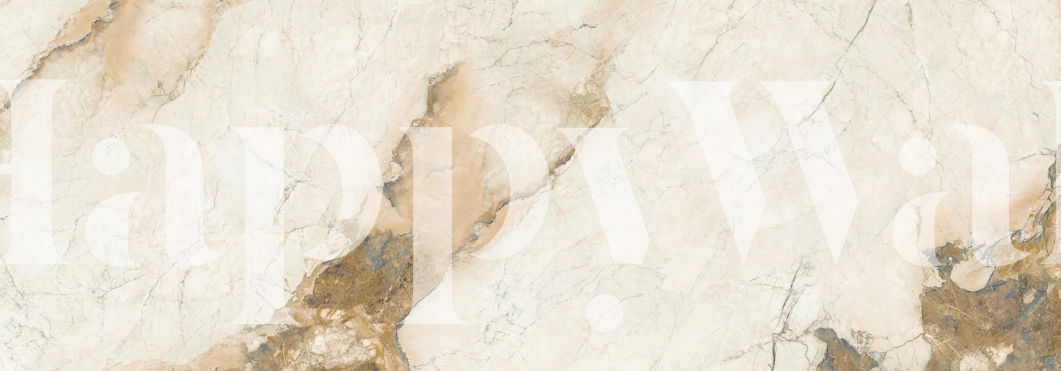 Breccia Aurora Beige Marble Tapete in einem Raum