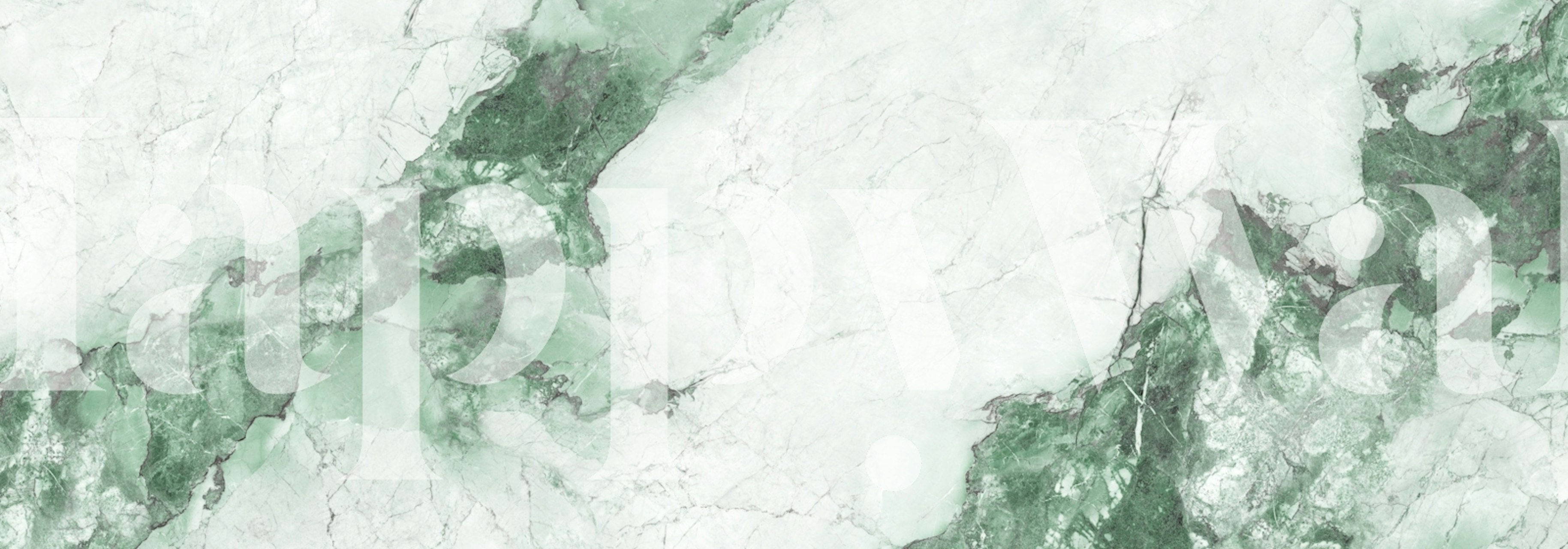 Serene Green Marble Tapete in einem Raum